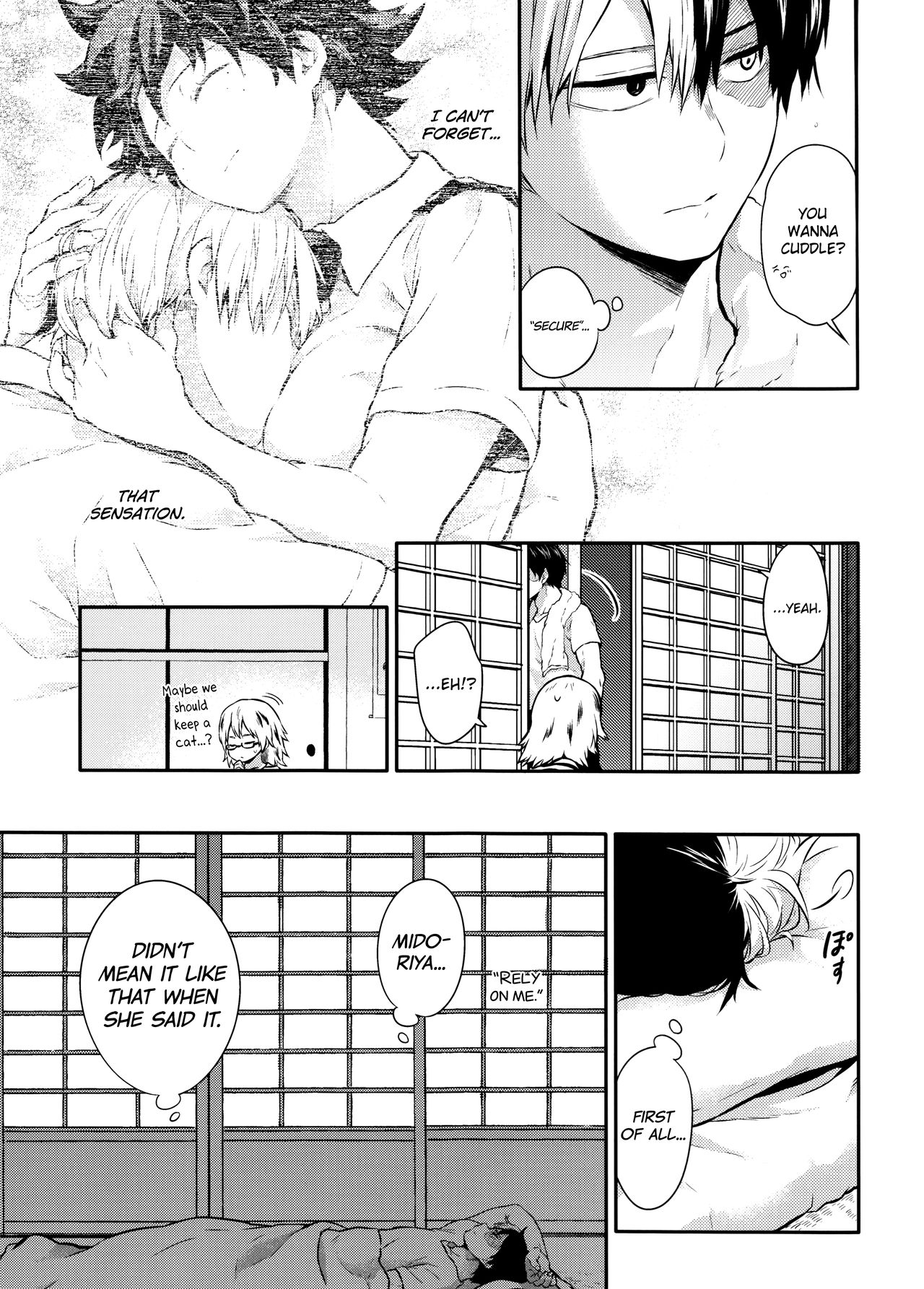 (SUPER27) [休日出勤 (ちかや)] Love Me Tender another story (僕のヒーローアカデミア) [英訳]