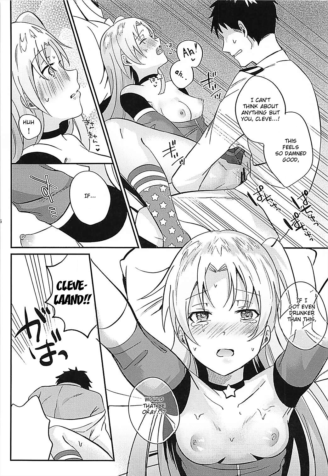(COMIC1☆13) [latelate (竹梅)] クリーブランドと酔いどれえっち (アズールレーン) [英訳]