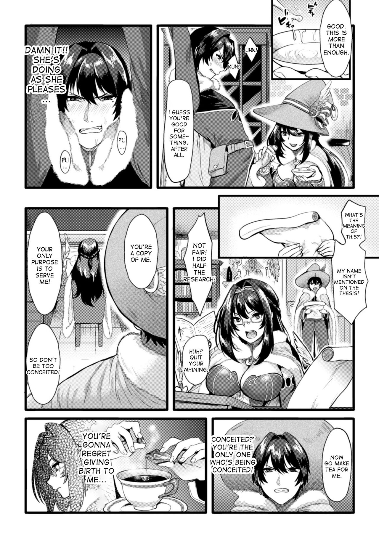 [鳥皮] Witch Avatar's revenge (二次元コミックマガジン TS自分ヒロイン もう一人の俺がエロすぎて我慢できねぇ! Vol.1) [英訳] [DL版]