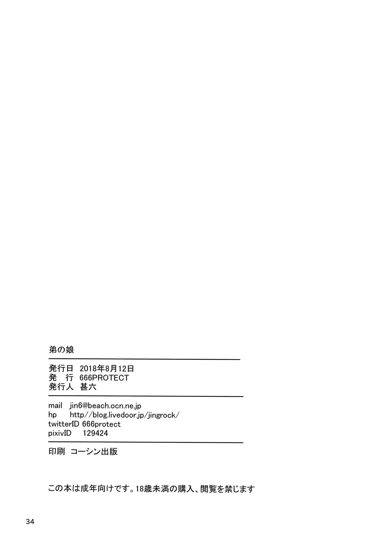 (C94) [666PROTECT (甚六)] 弟の娘