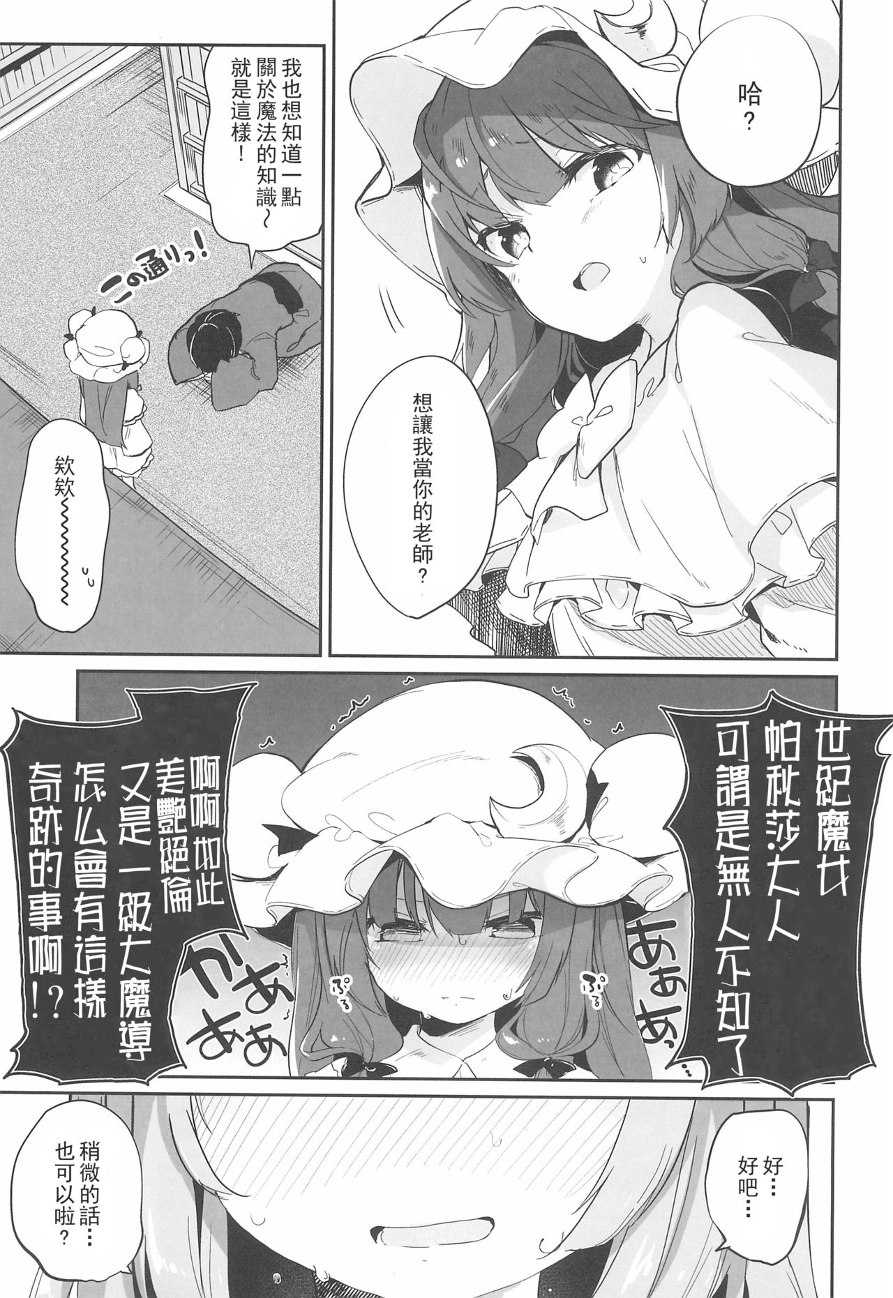 (例大祭15) [毛玉牛乳 (玉之けだま)] パチュリー先生が教えてくれる (東方Project) [中国翻訳]