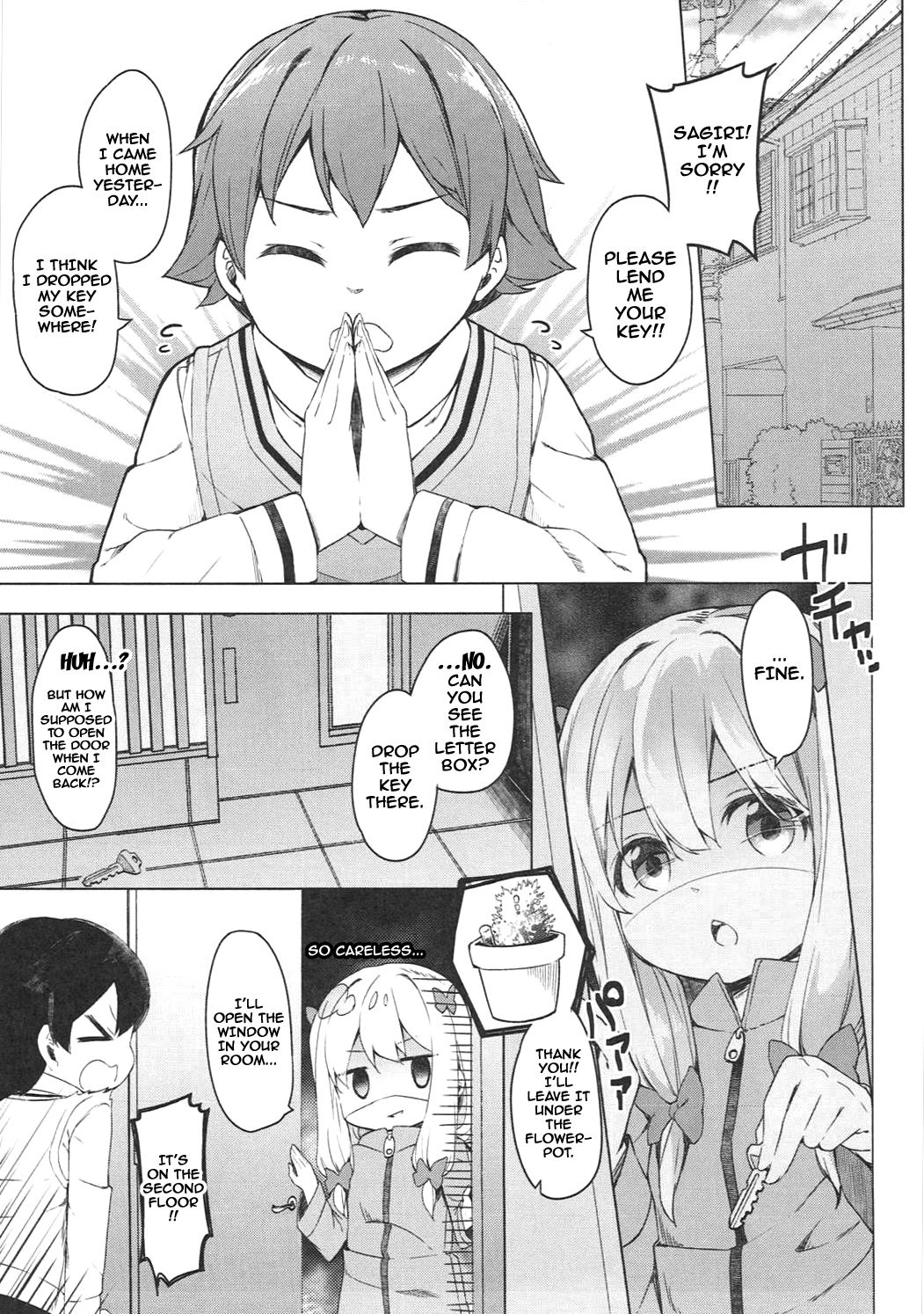 (サンクリ2017 Summer) [要 (椎名悠輝)] やったね紗霧ちゃん資料が増えるね! (エロマンガ先生) [英訳]