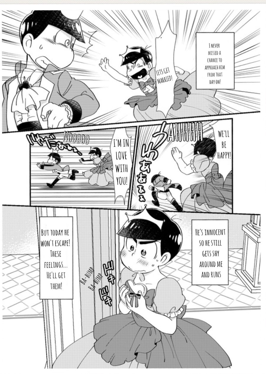 (オソろいの恋だカラ2) [松Cha。 (まっちゃ)] 王子様!超逃げて! (おそ松さん) [英訳]