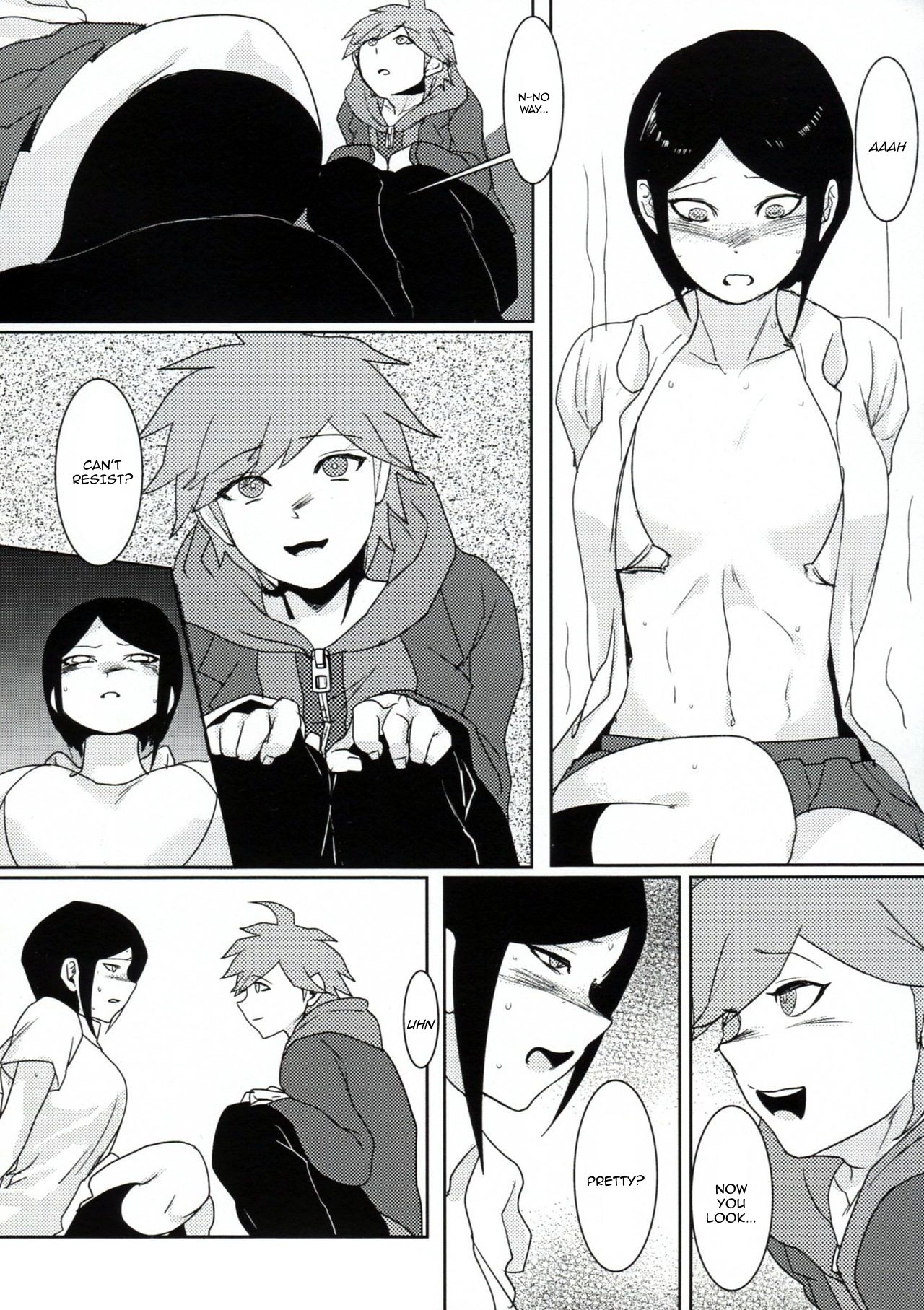 (学園トライアル) [鼻血 (道満青)] サイコフェイク (ダンガンロンパ) [英訳]