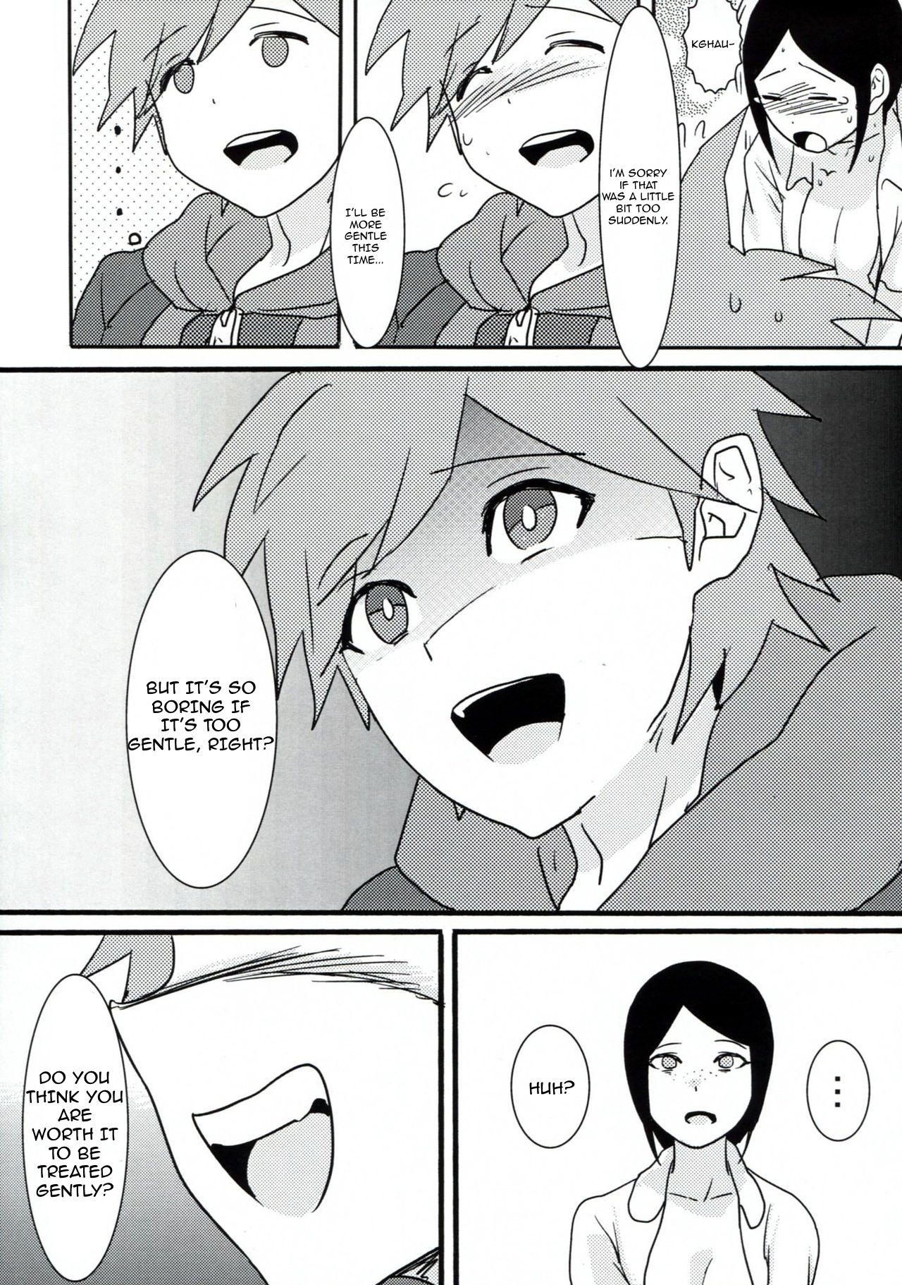 (学園トライアル) [鼻血 (道満青)] サイコフェイク (ダンガンロンパ) [英訳]