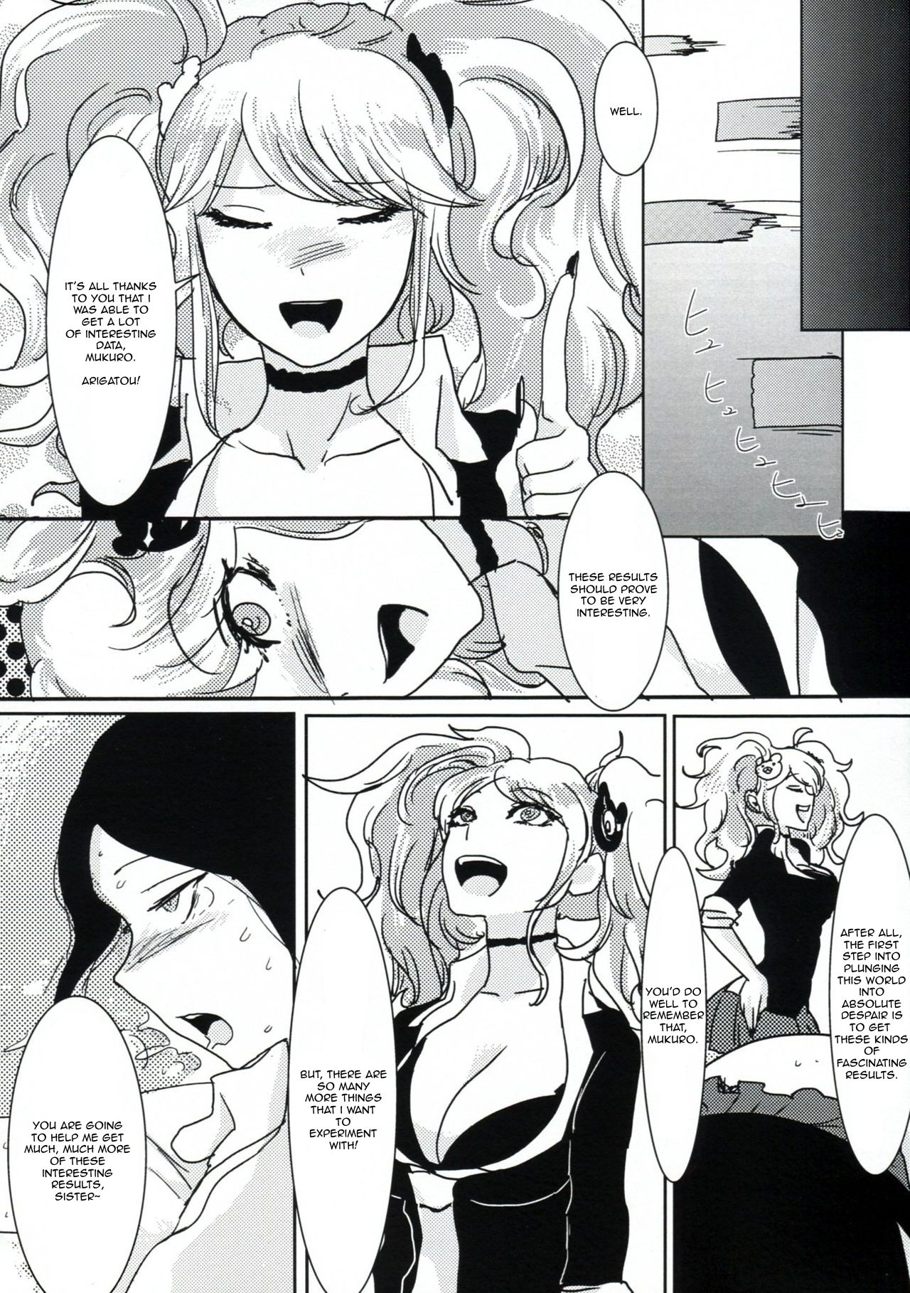 (学園トライアル) [鼻血 (道満青)] サイコフェイク (ダンガンロンパ) [英訳]