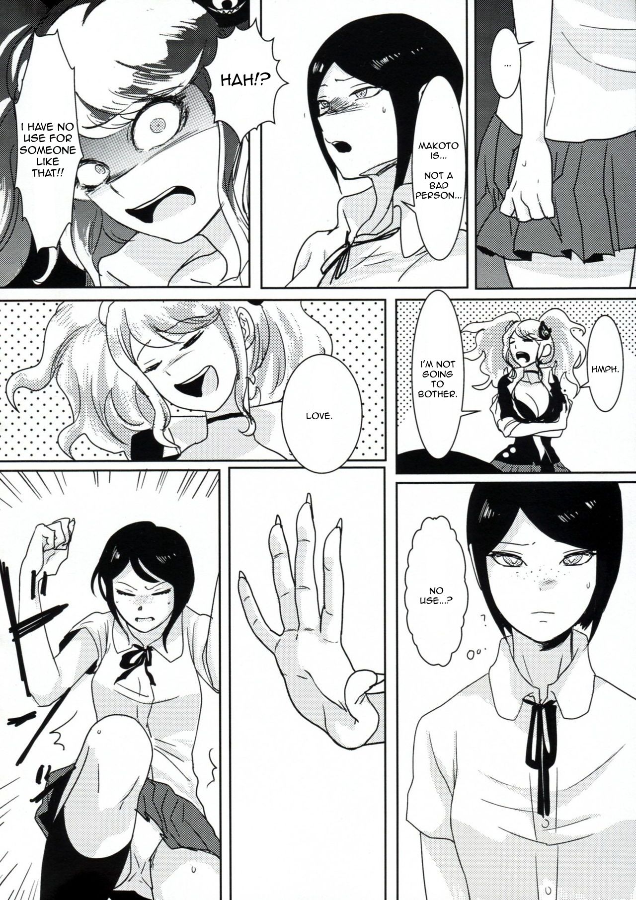 (学園トライアル) [鼻血 (道満青)] サイコフェイク (ダンガンロンパ) [英訳]