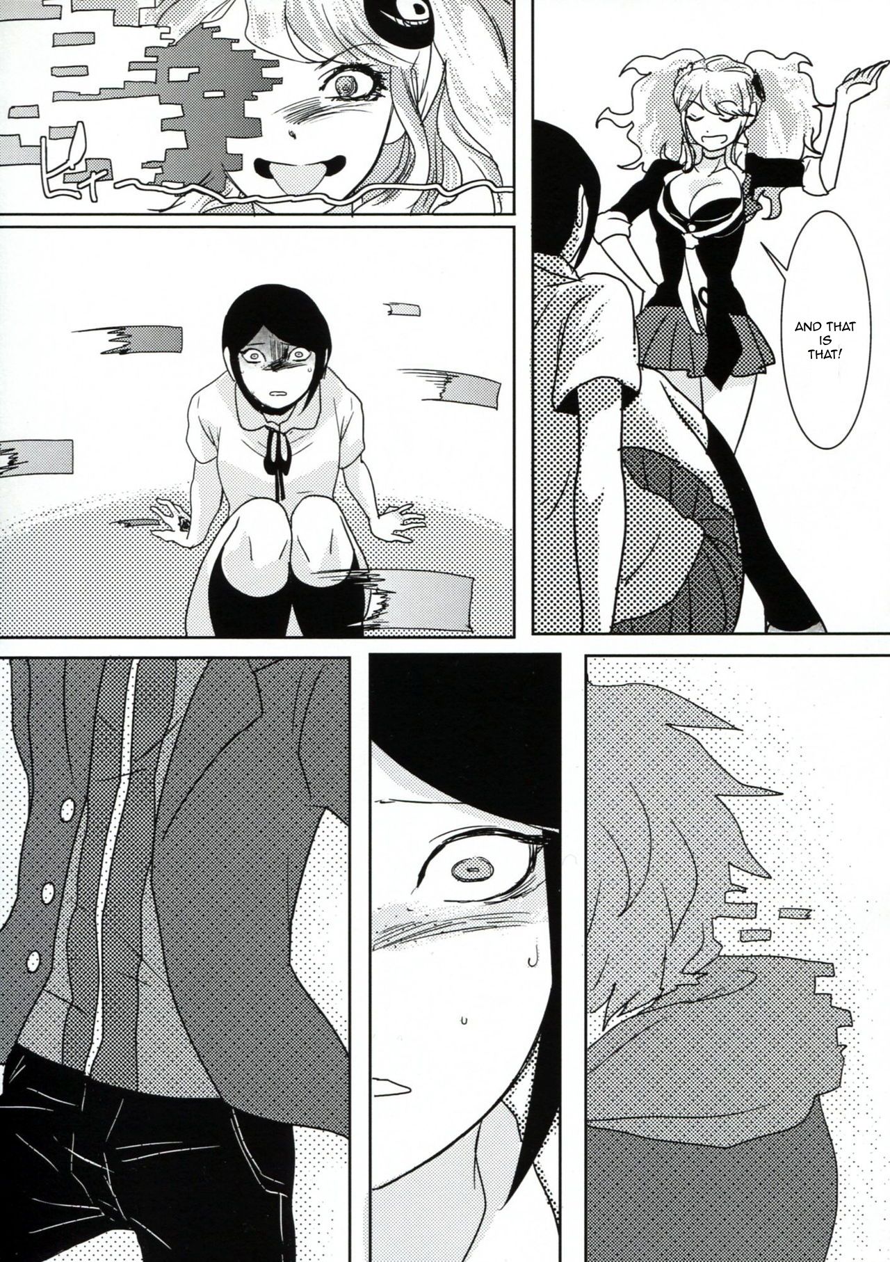 (学園トライアル) [鼻血 (道満青)] サイコフェイク (ダンガンロンパ) [英訳]