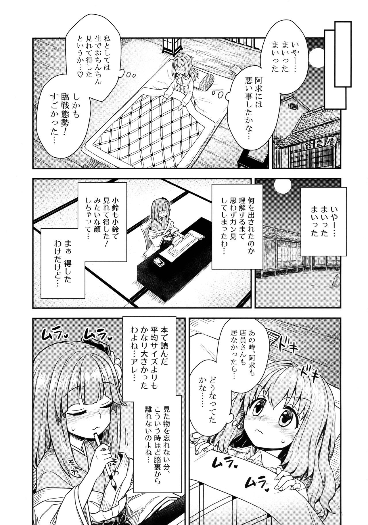 (秋季例大祭4) [110-GROOVE (イトウゆーじ)] 阿求と小鈴のいってみようやってみよう (東方Project)