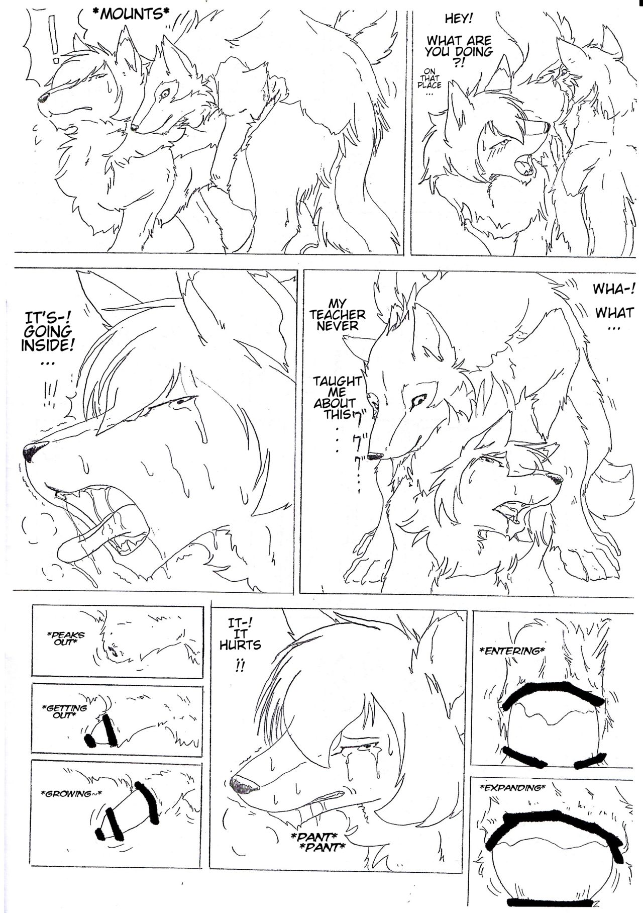 (けもケット2) [KTQ48 (B-curd)] おりおおかみおじさんと雨の恋 (おおかみこどもの雨と雪) [英訳]