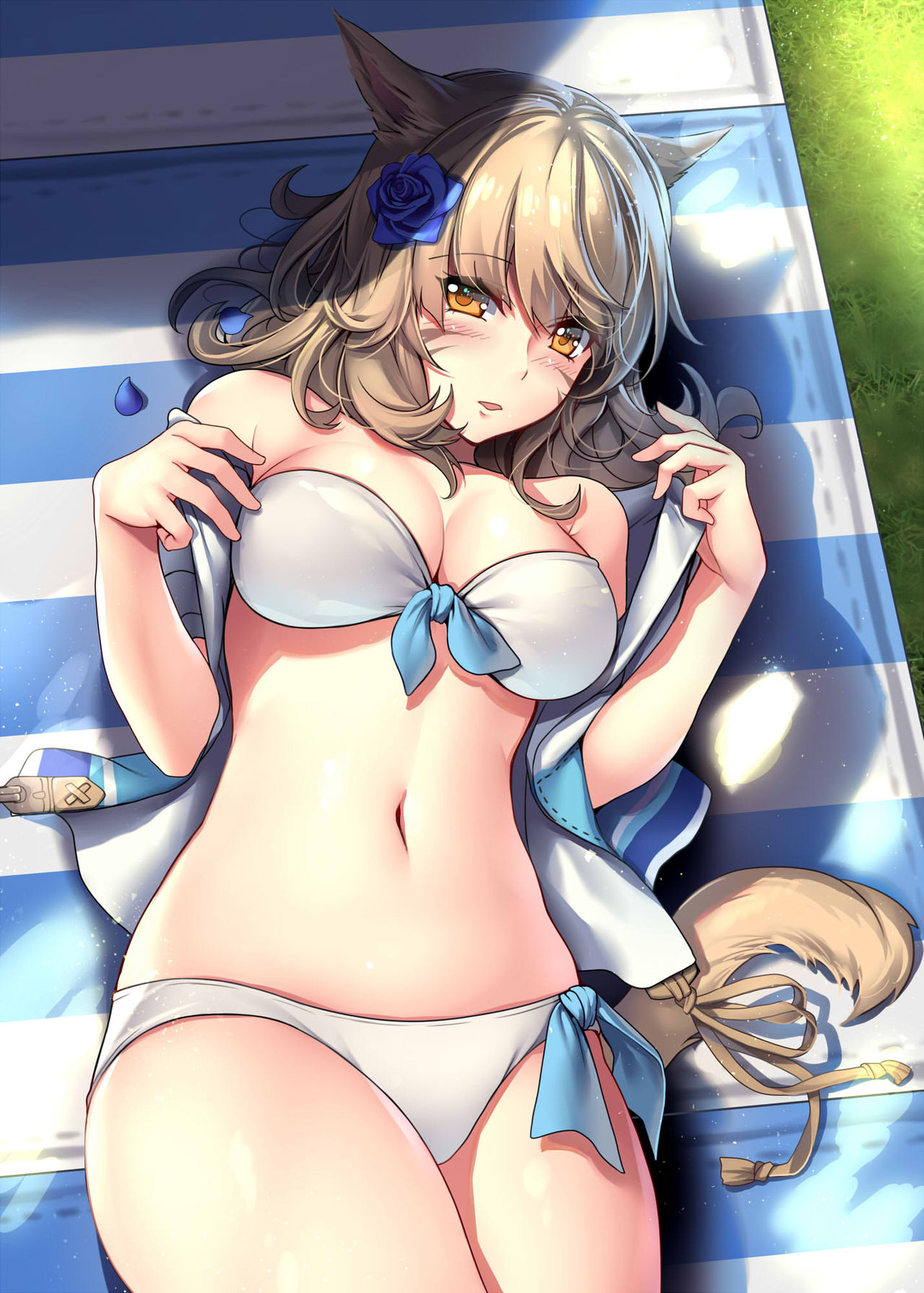 [らいおんおいる (或真じき)] みこってみずぎぼん!! (ファイナルファンタジーXIV) [中国翻訳] [DL版]