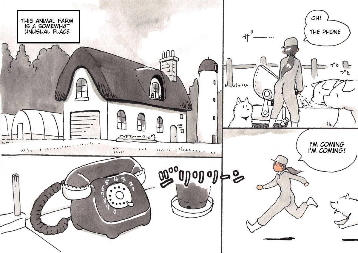 [pink-noise (みずいろ めがね)] どうぶつ農場 [英訳]