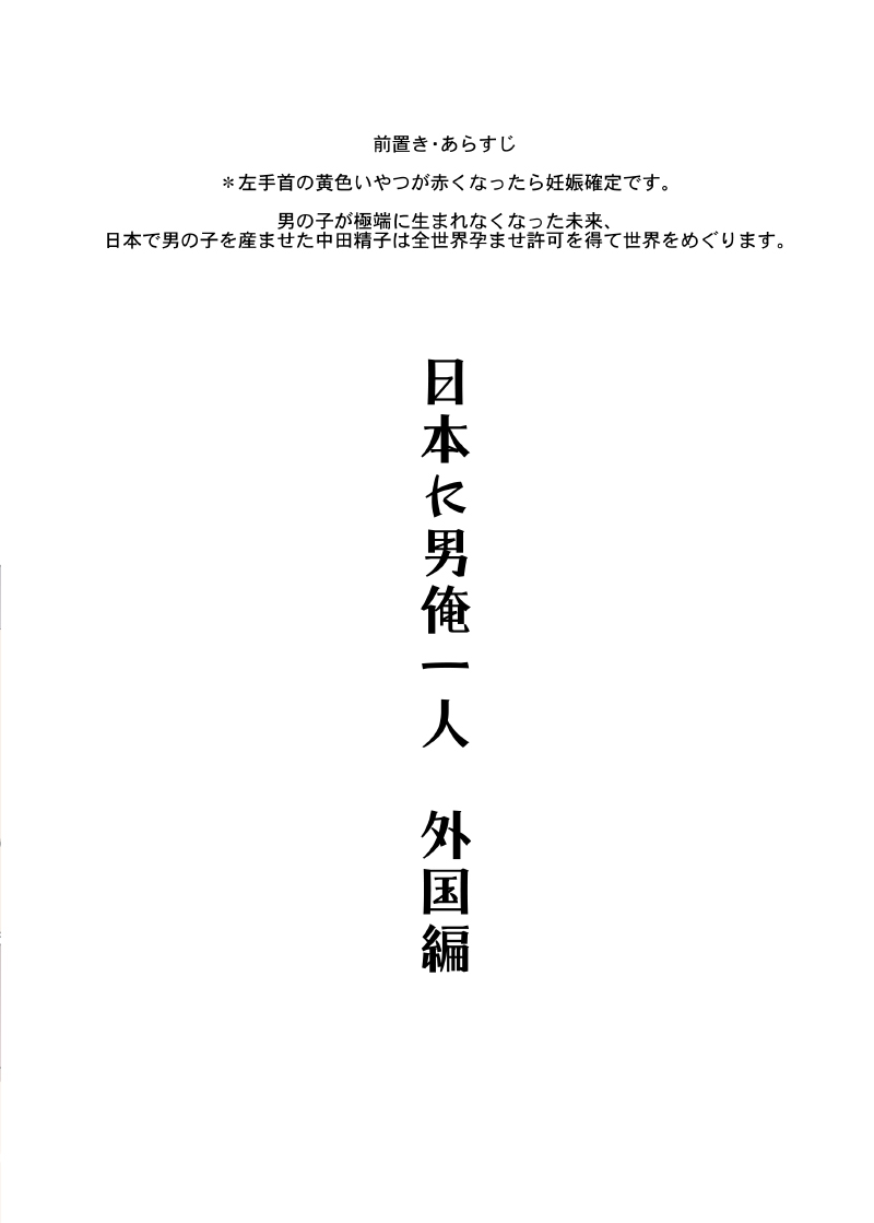 [MIDSUMMER MADNESS (総長)] 日本に男俺一人3 外国編 [DL版]