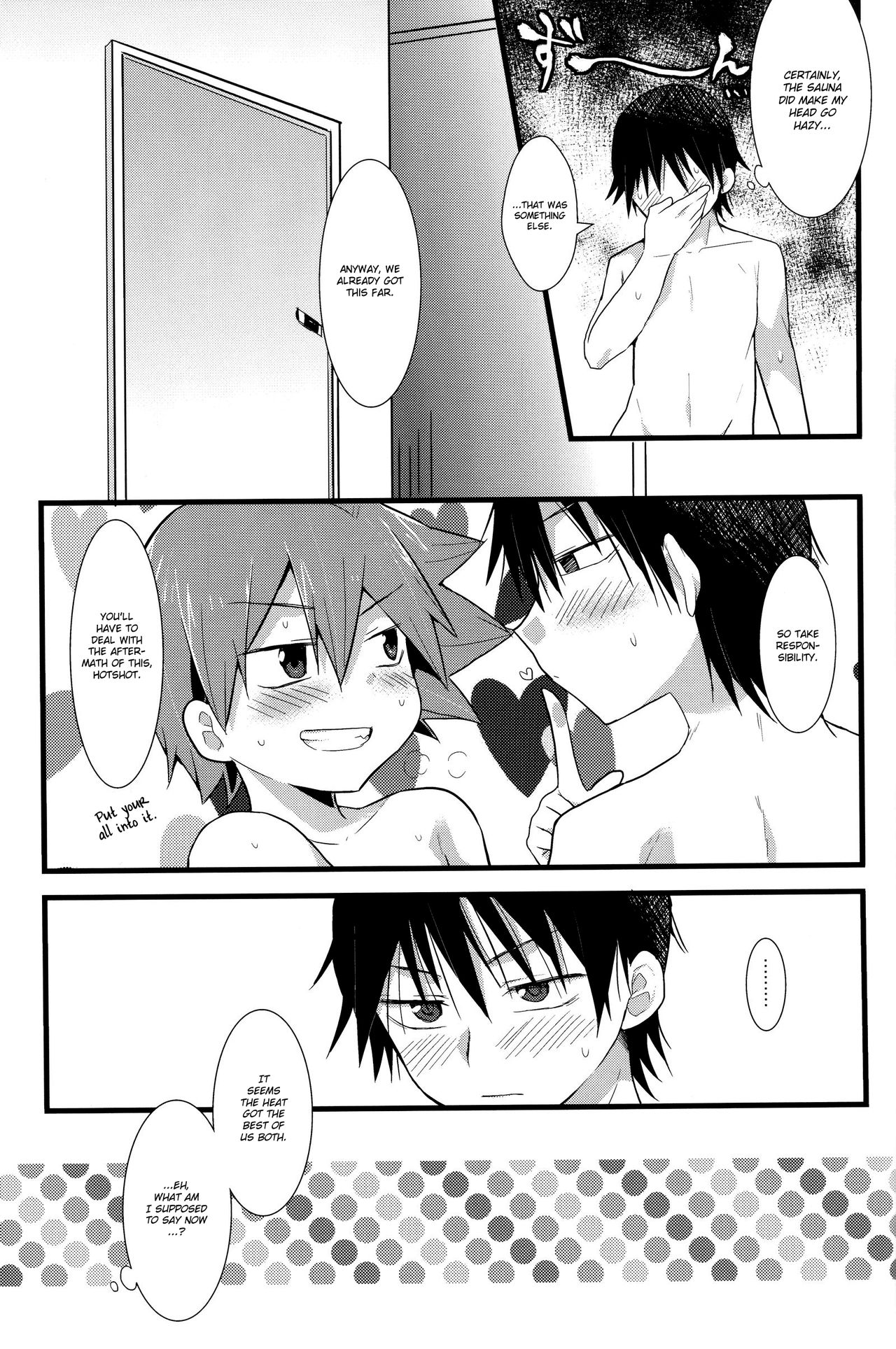 (全開ケイデンス) [ミツヤヨーグル (双葉841)] HOTTEST SWEAT (弱虫ペダル) [英訳]