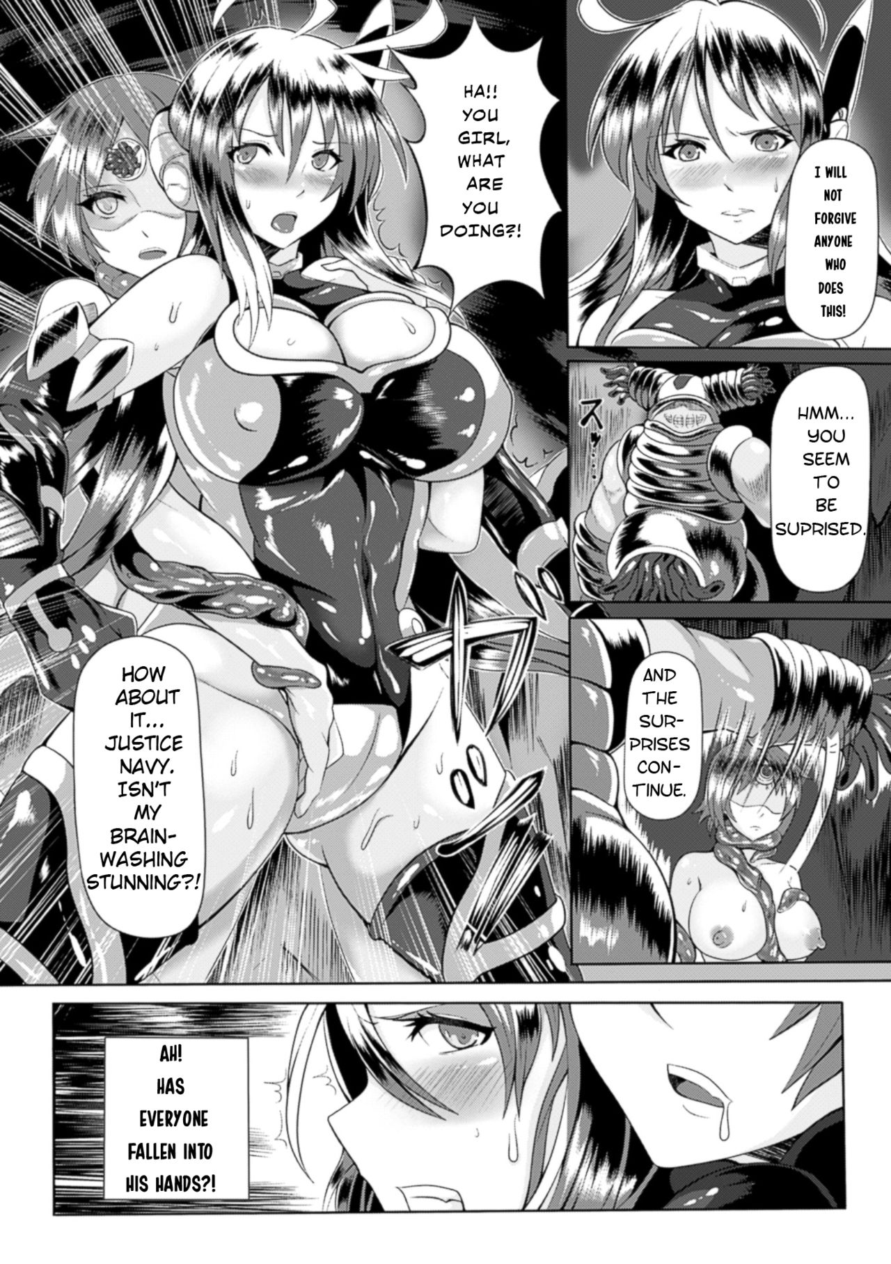 [sakusaku] 卵巣犯されヒロイン ジャスティスネイビー (二次元コミックマガジン 卵巣姦で悶絶排卵アクメ! Vol.1) [英訳] [DL版]