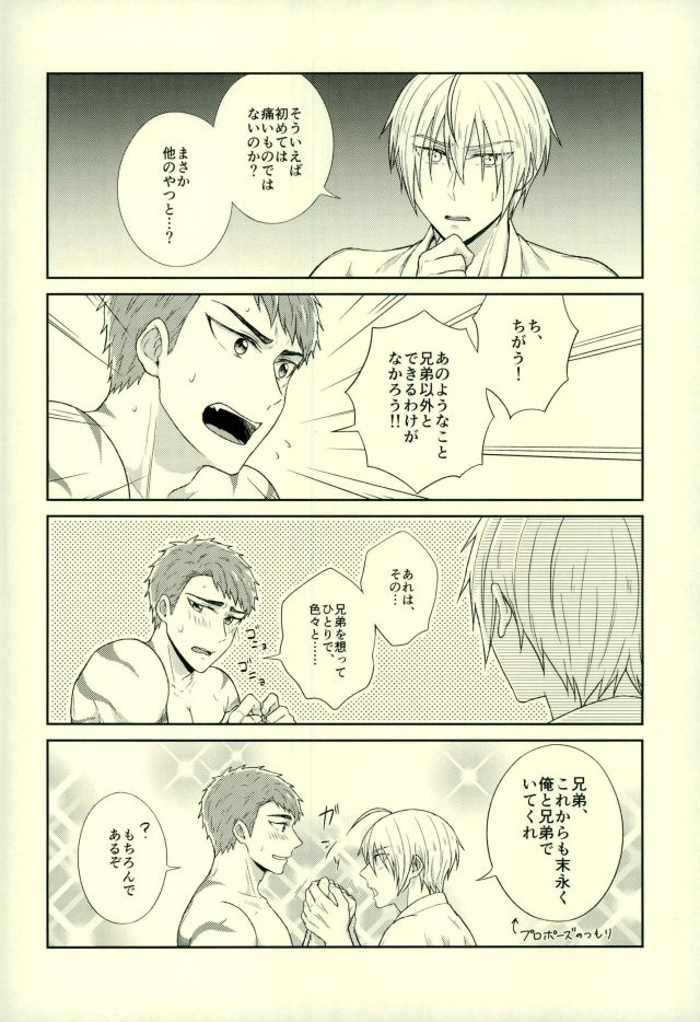 (閃華の刻 9 年納) [冬は寒い (暖冬)] お兄ちゃんは弟くんに抱かれたい (刀剣乱舞)