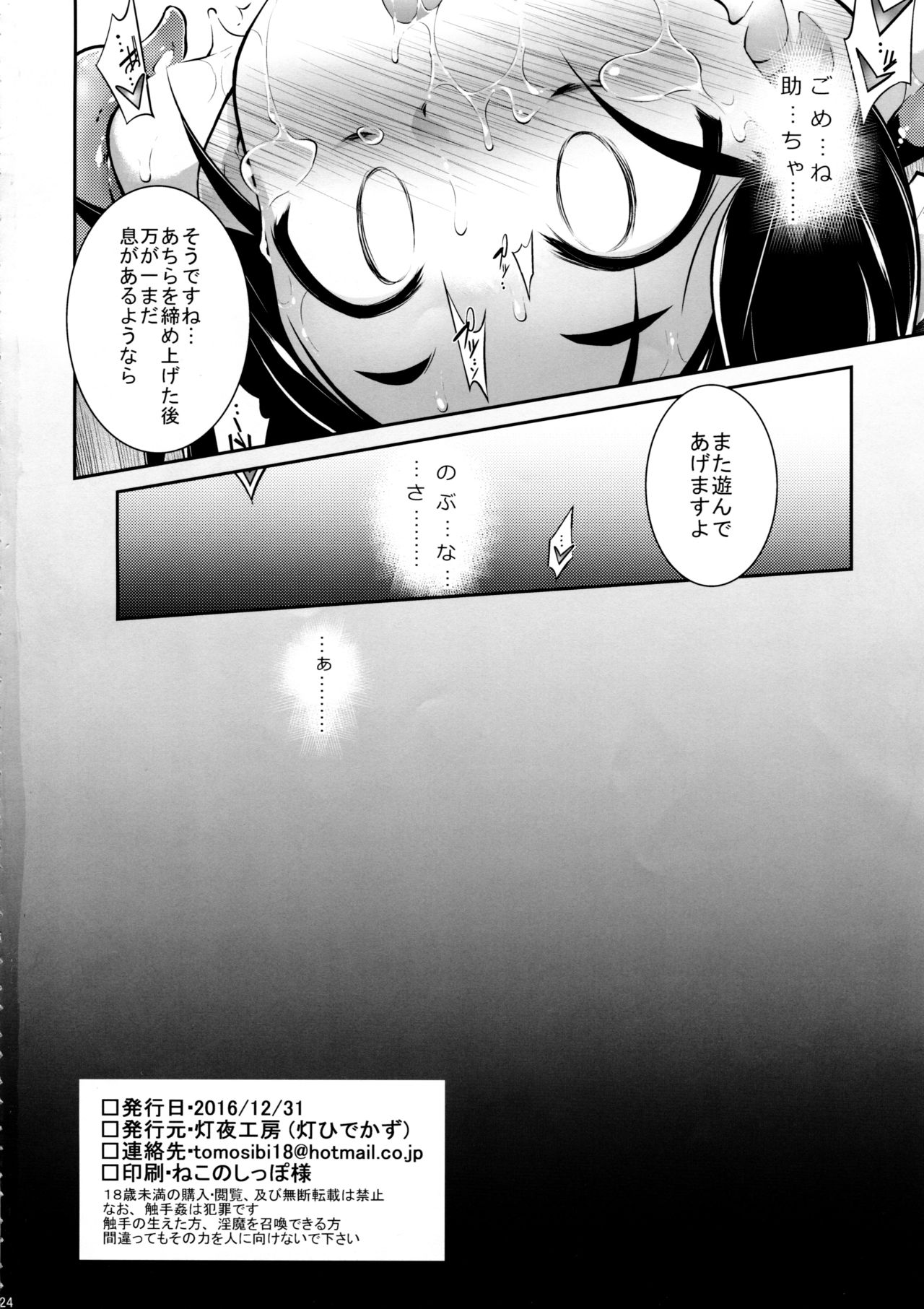 (C91) [灯夜工房 (灯ひでかず)] 鳥は堕ちて (信長の忍び)