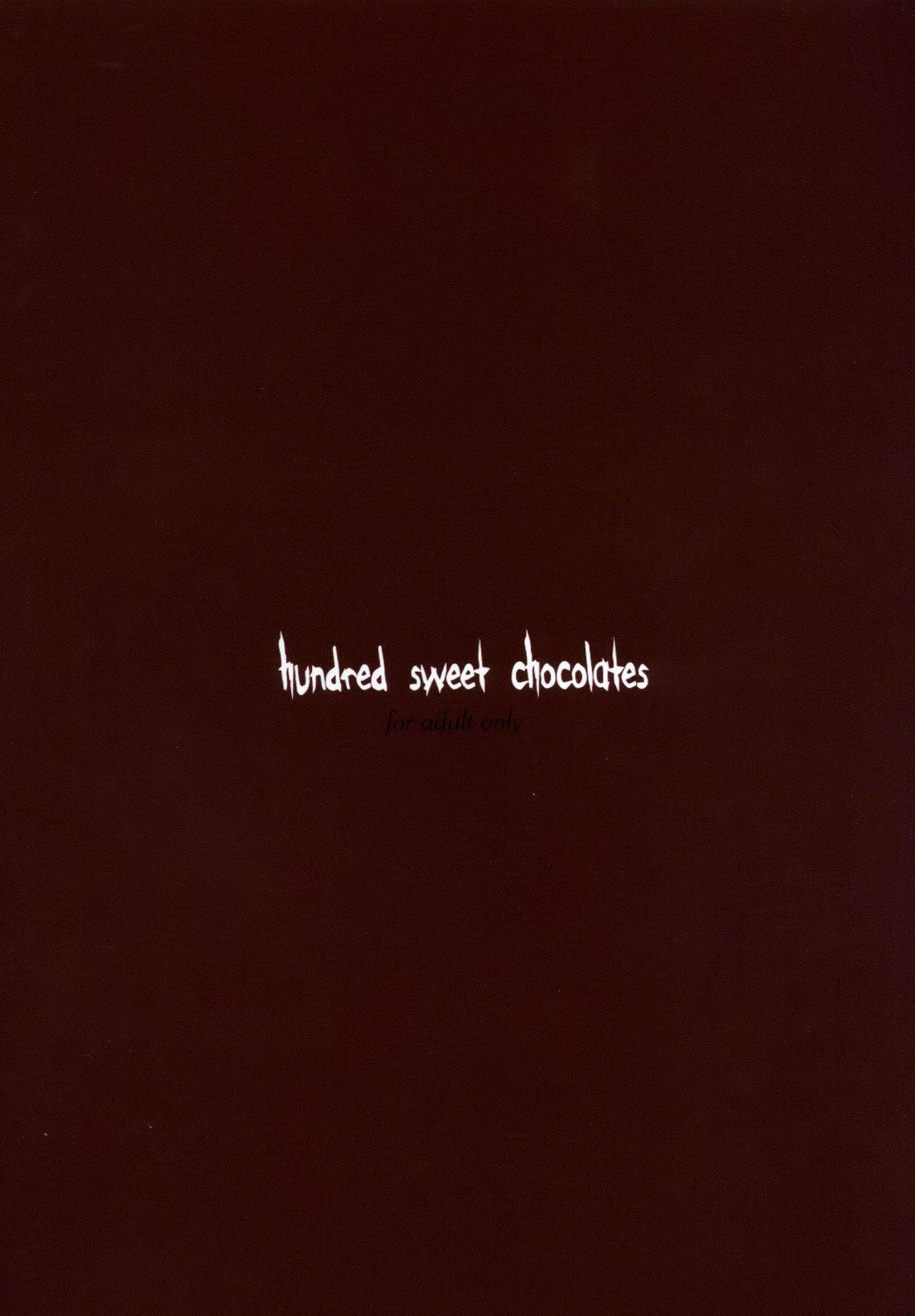 (サンクリ2016 Winter) [WASABI (畳)] hundred sweet chocolates [Succubus 2nd] [中国翻訳]