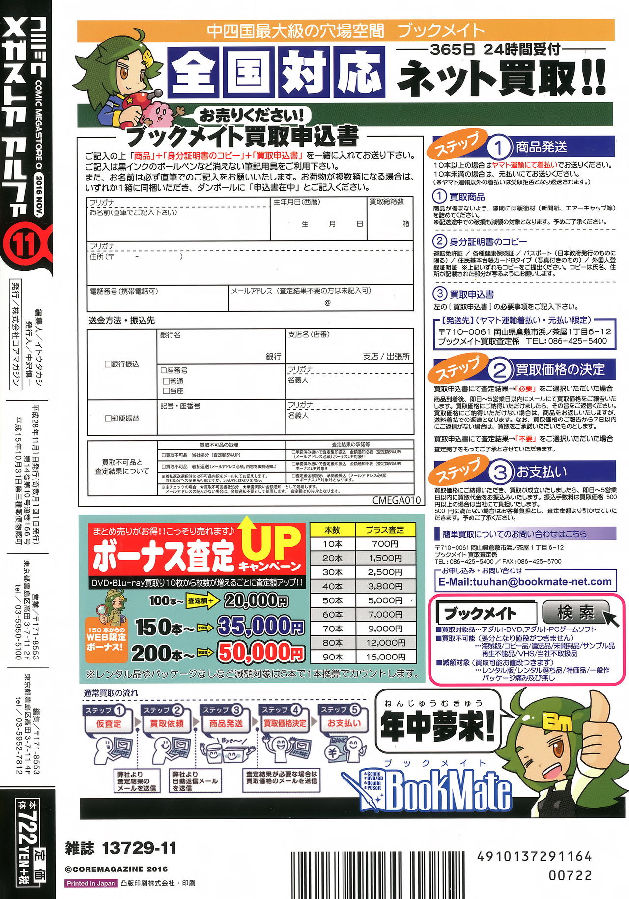 コミックメガストアα 2016年11月号