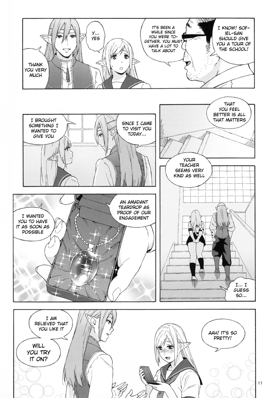 (C90) [666PROTECT (甚六)] 転校生 JKエルフ 2 - 穢された婚約の証 - [英訳]