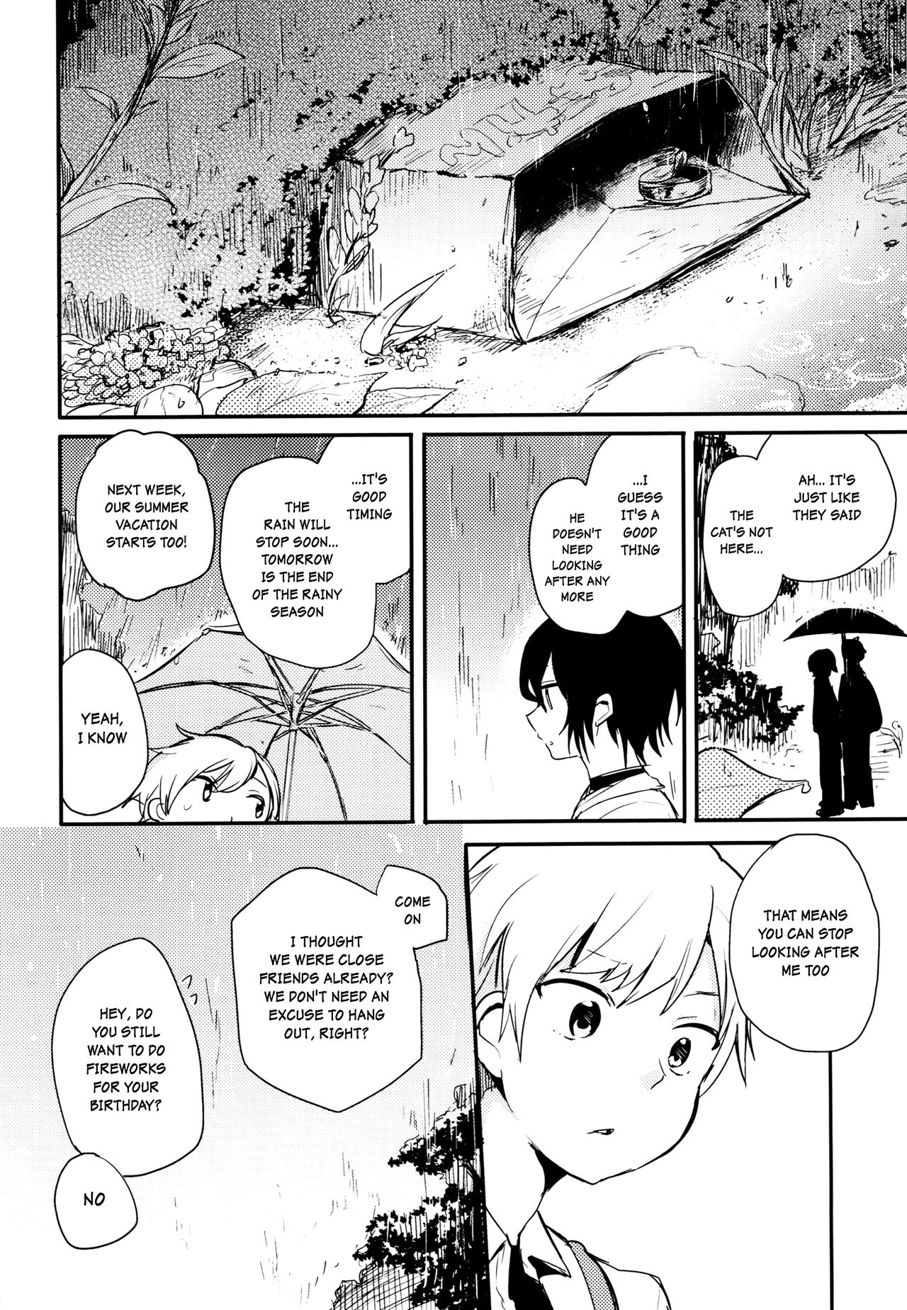 (コミティア117) [青色一座 (あおいろ一号)] のらねことレインデイズ [英訳]