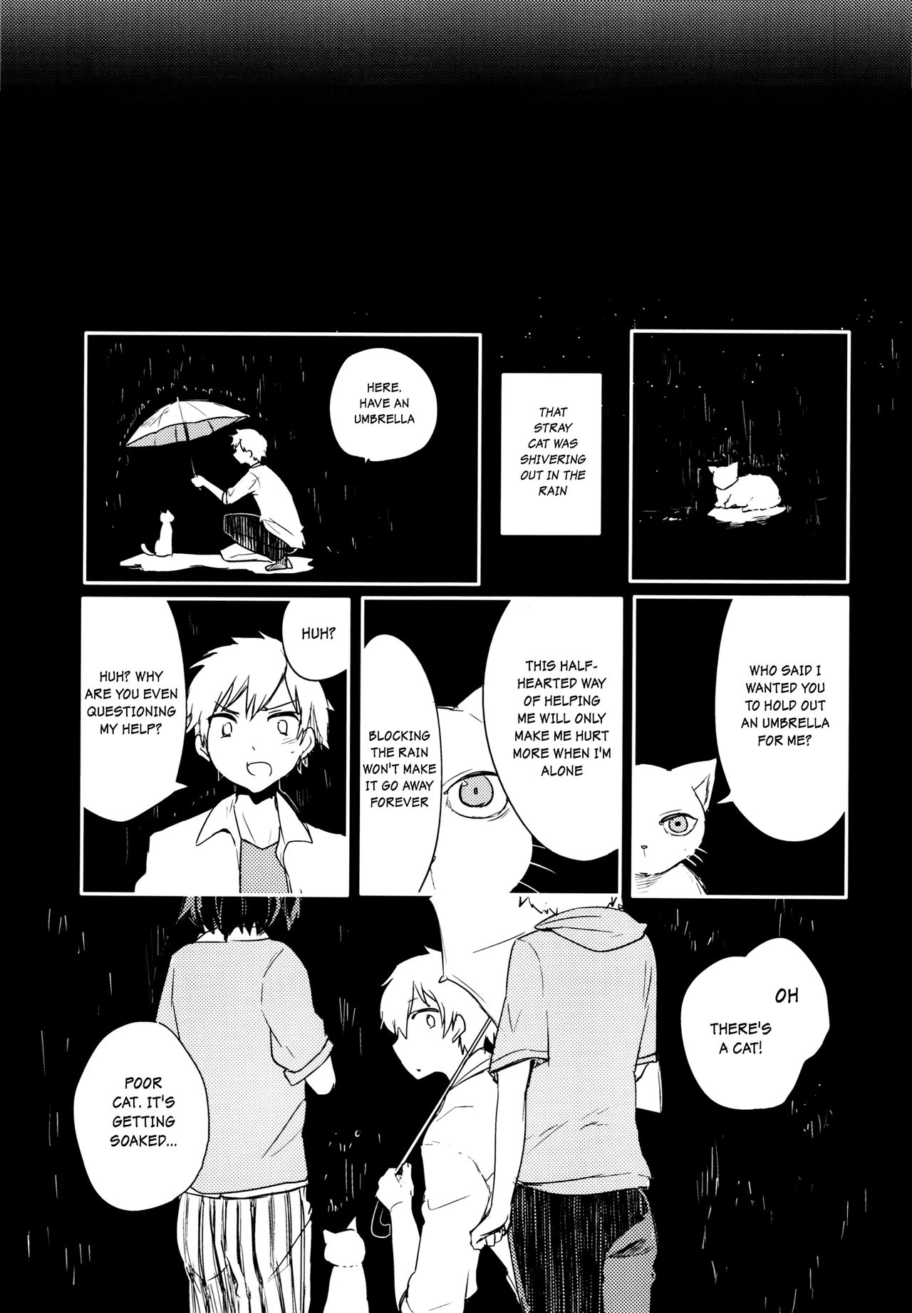 (コミティア117) [青色一座 (あおいろ一号)] のらねことレインデイズ [英訳]