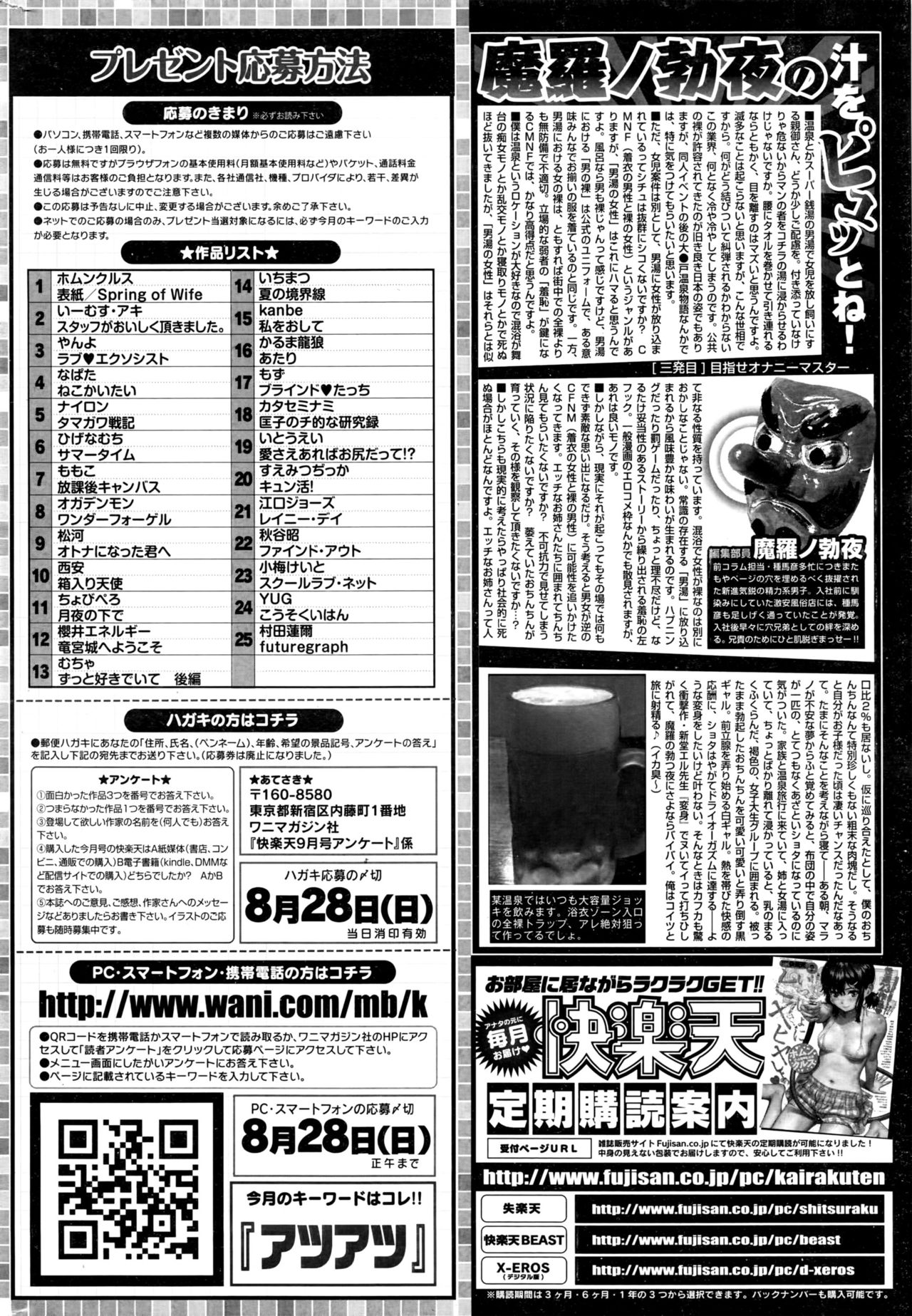 COMIC 快楽天 2016年9月号