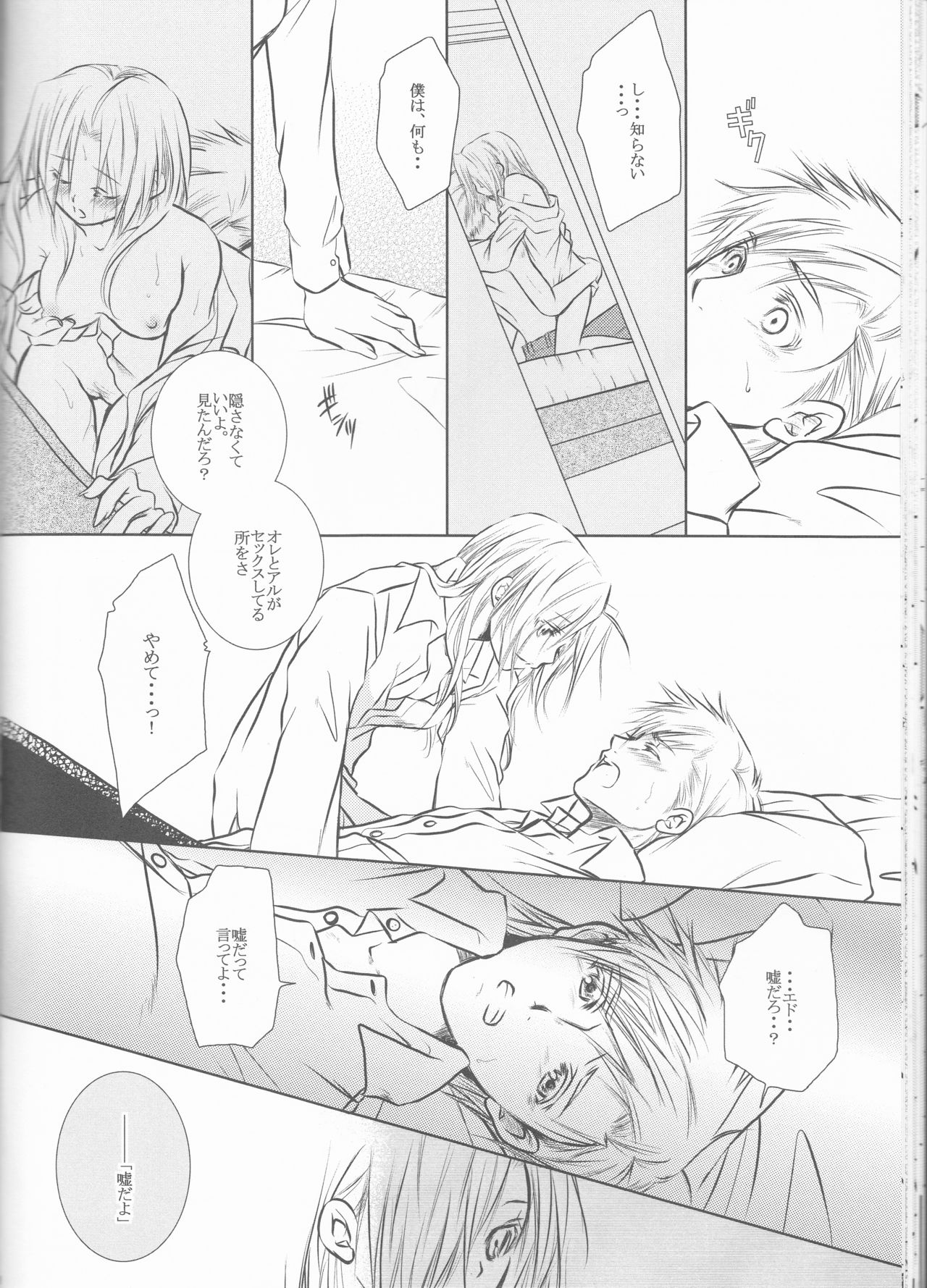 (色マジック) [HEAVENS (月影満丸)] 秘密‐Different story‐ (鋼の錬金術師)
