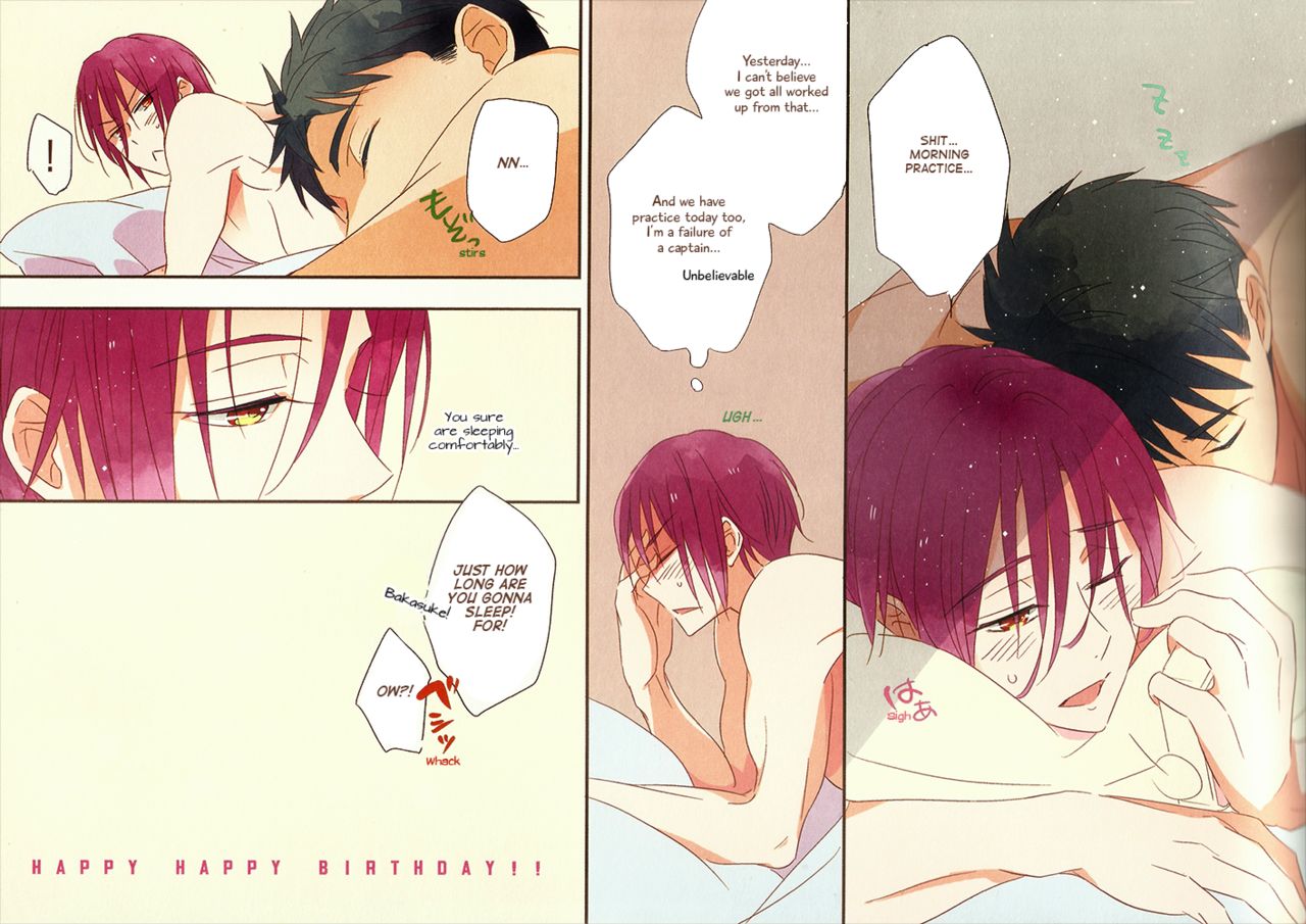 (吼える!SHARK!!) [kuromorry (morry)] Happy Happy Birthday!! (Free!) [英訳]