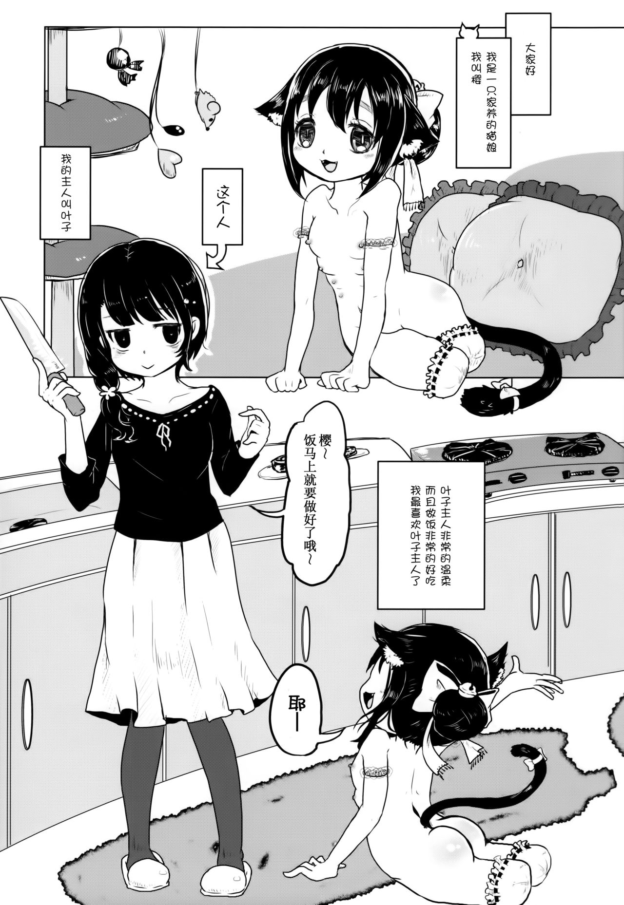 (ABnormal Comic Day! 2) [電脳ちょこれーと (AwA)] 猫缶！召しませ [中国翻訳]