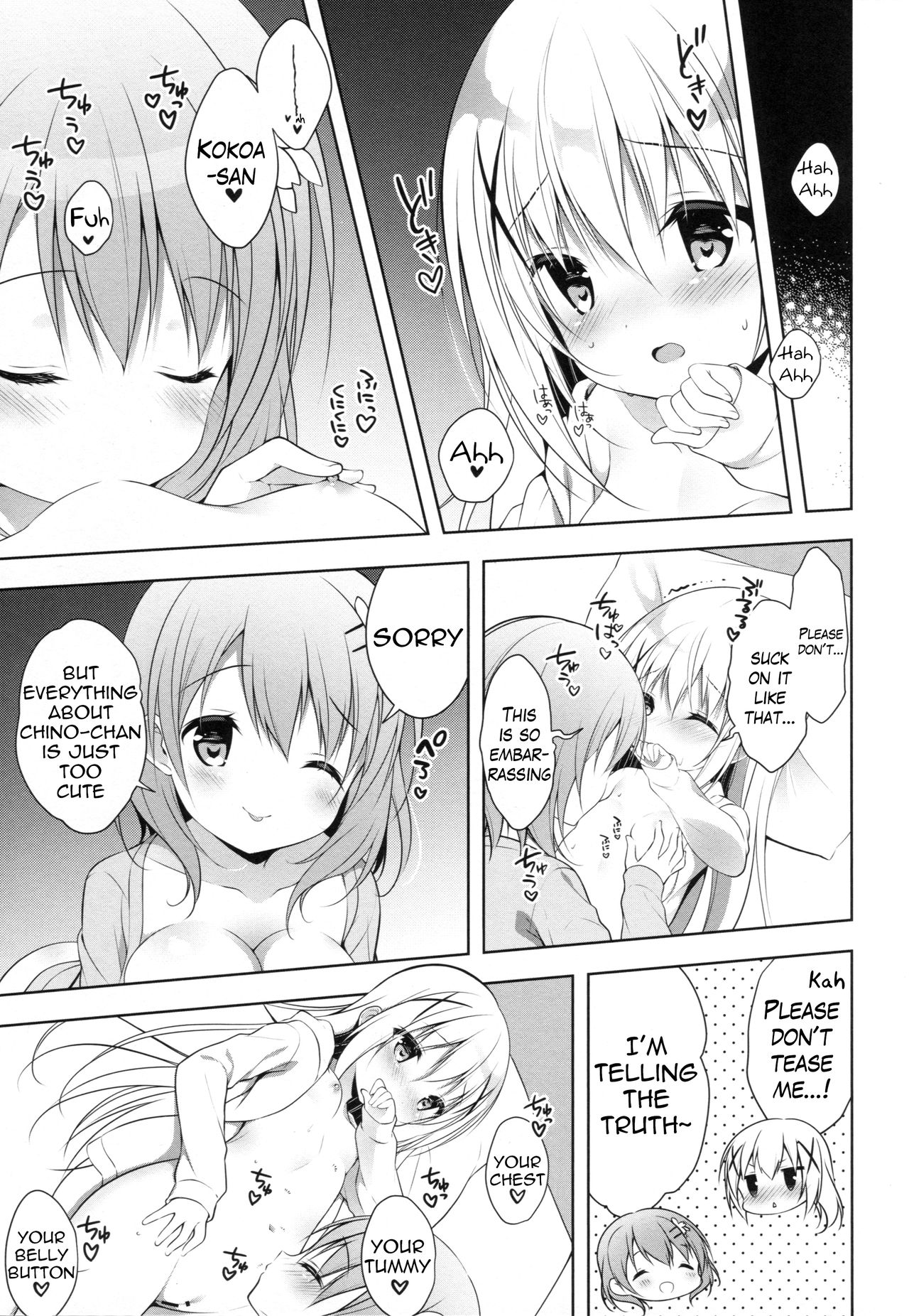 (C90) [CHOCOLATE CUBE (三輪フタバ)] チノちゃんはご執心 ココア√ (ご注文はうさぎですか？) [英訳]