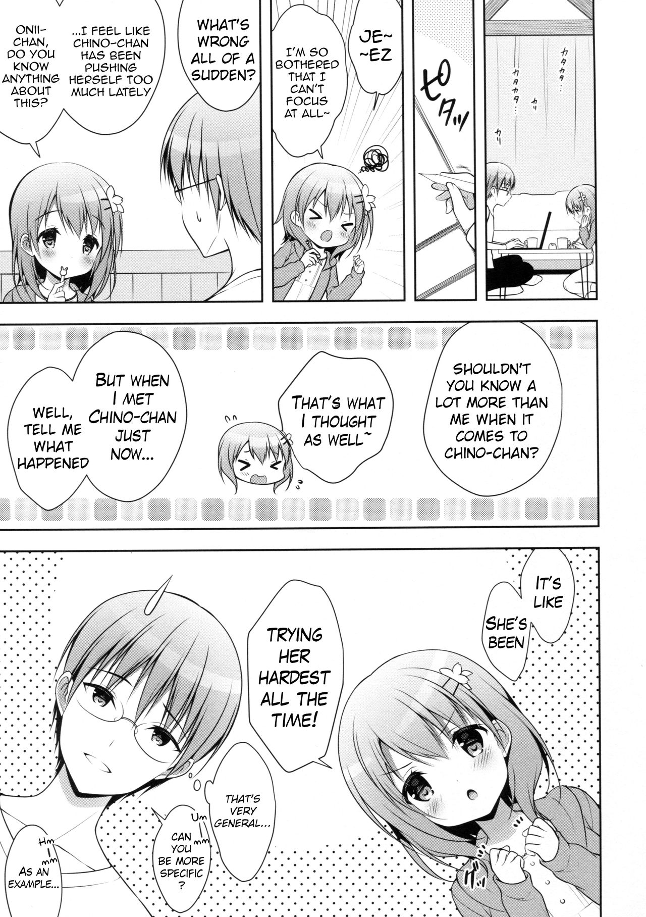 (C90) [CHOCOLATE CUBE (三輪フタバ)] チノちゃんはご執心 ココア√ (ご注文はうさぎですか？) [英訳]