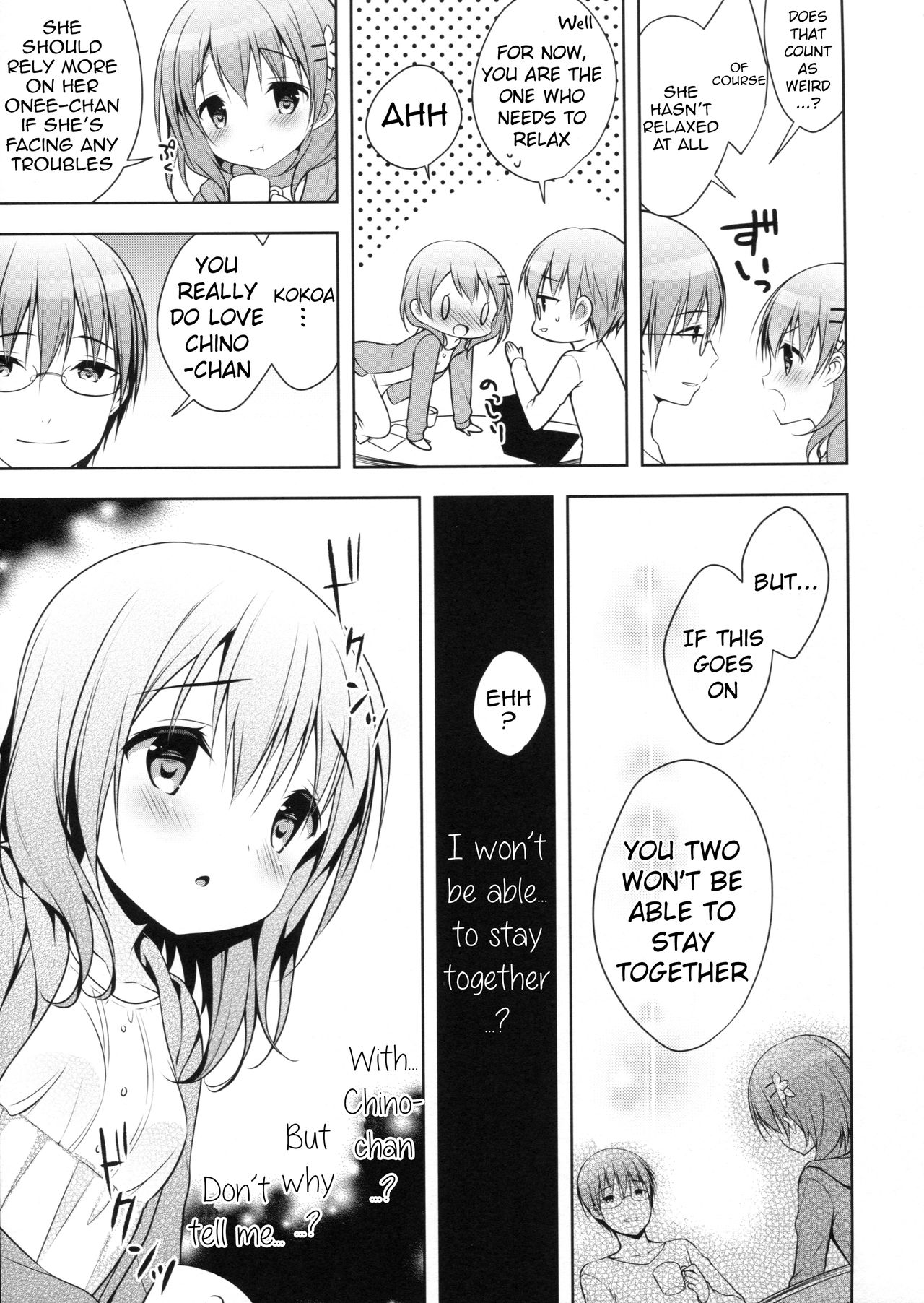 (C90) [CHOCOLATE CUBE (三輪フタバ)] チノちゃんはご執心 ココア√ (ご注文はうさぎですか？) [英訳]