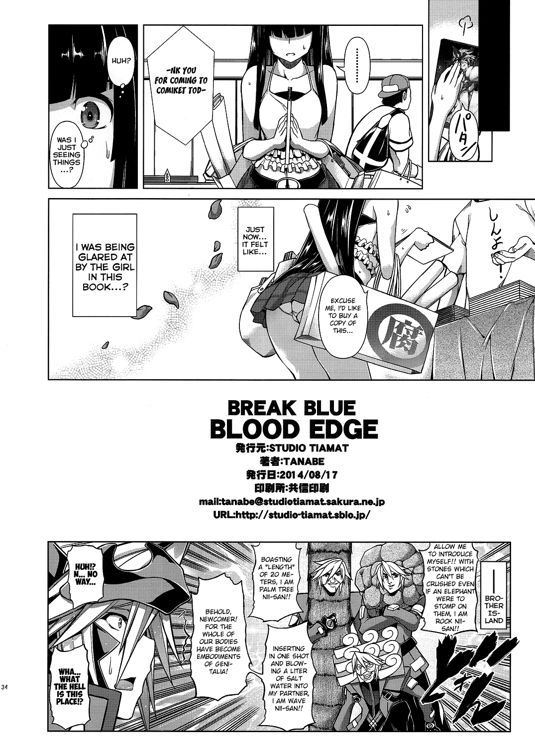 (C86) [STUDIO TIAMAT (TANABE)] BREAK BLUE BLOOD EDGE (ブレイブルー) [英訳]