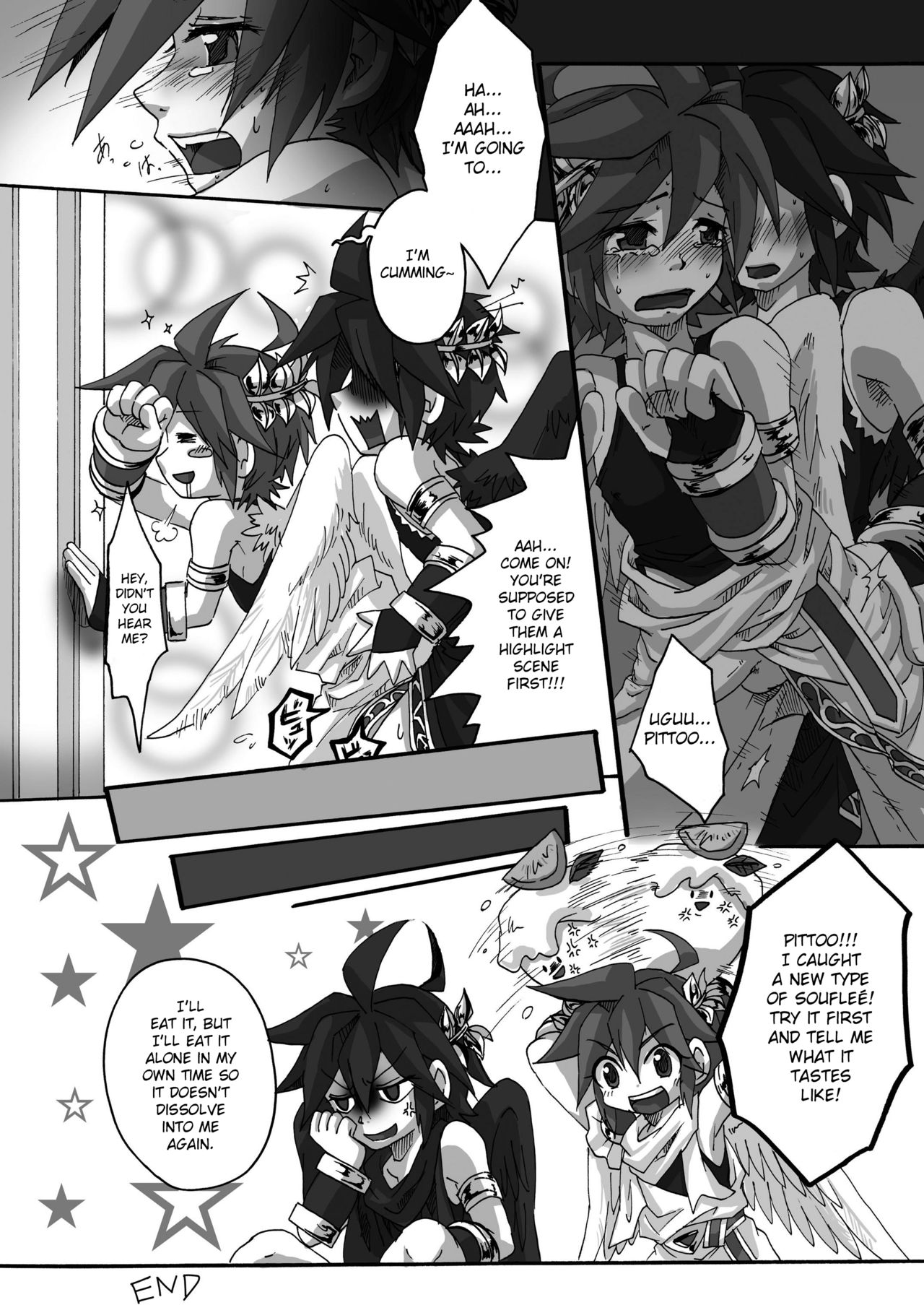 [烏丸ぴんく東入ル (烏丸ぴんく)] 飛べない天使はただのショタだ (光神話パルテナの鏡) [英訳] [DL版]