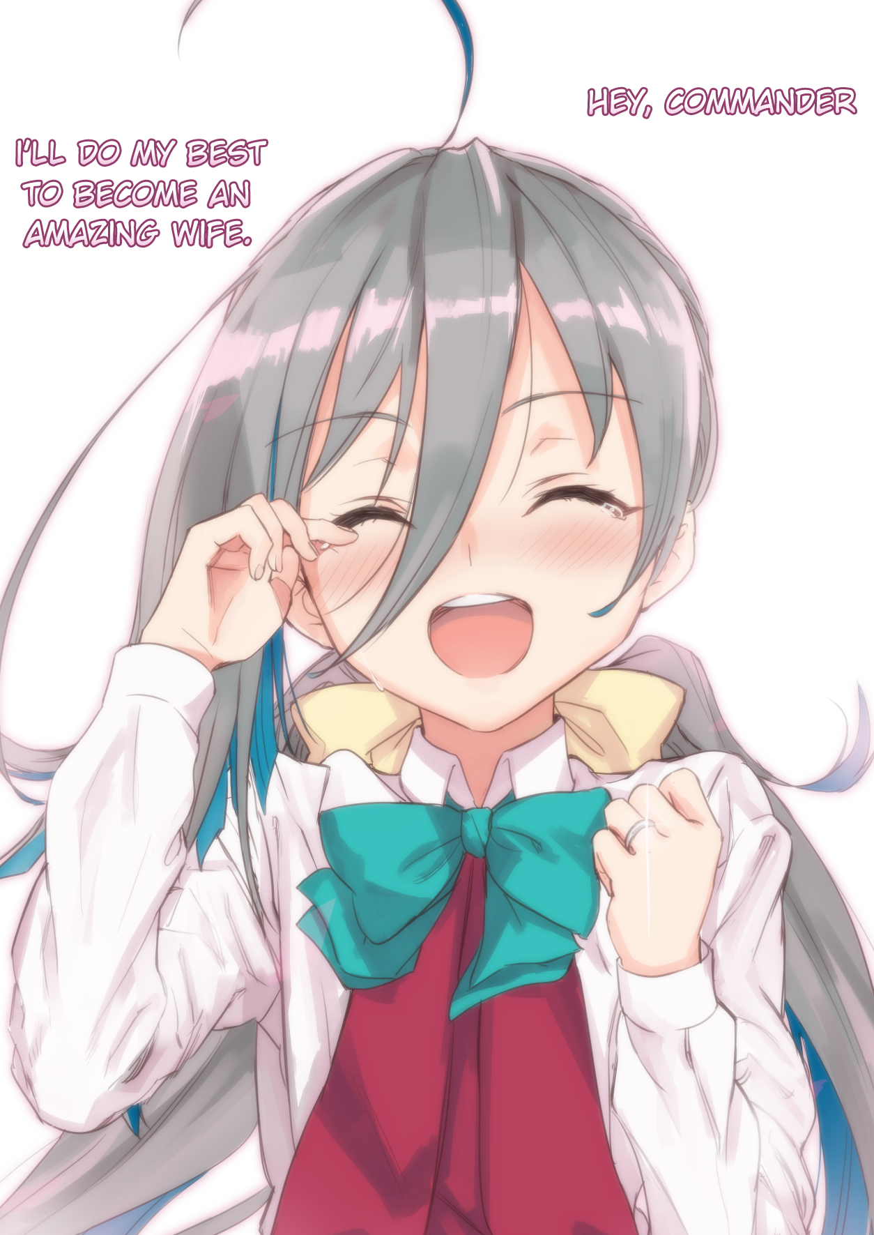 [アジサイデンデン (川上六角、小鳥遊レイ)] 清霜お嫁さんでもがんばる (艦隊これくしょん -艦これ-) [英訳] [DL版]