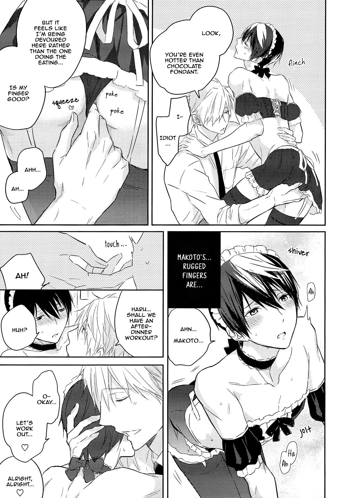 (恋愛エンドルフィン3) [Sneeeze (くぶ)] こっち向いてメイドさん (Free!) [英訳]