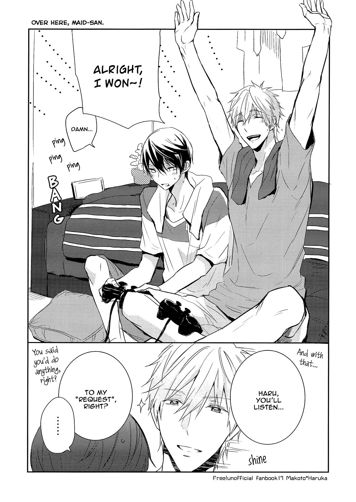(恋愛エンドルフィン3) [Sneeeze (くぶ)] こっち向いてメイドさん (Free!) [英訳]