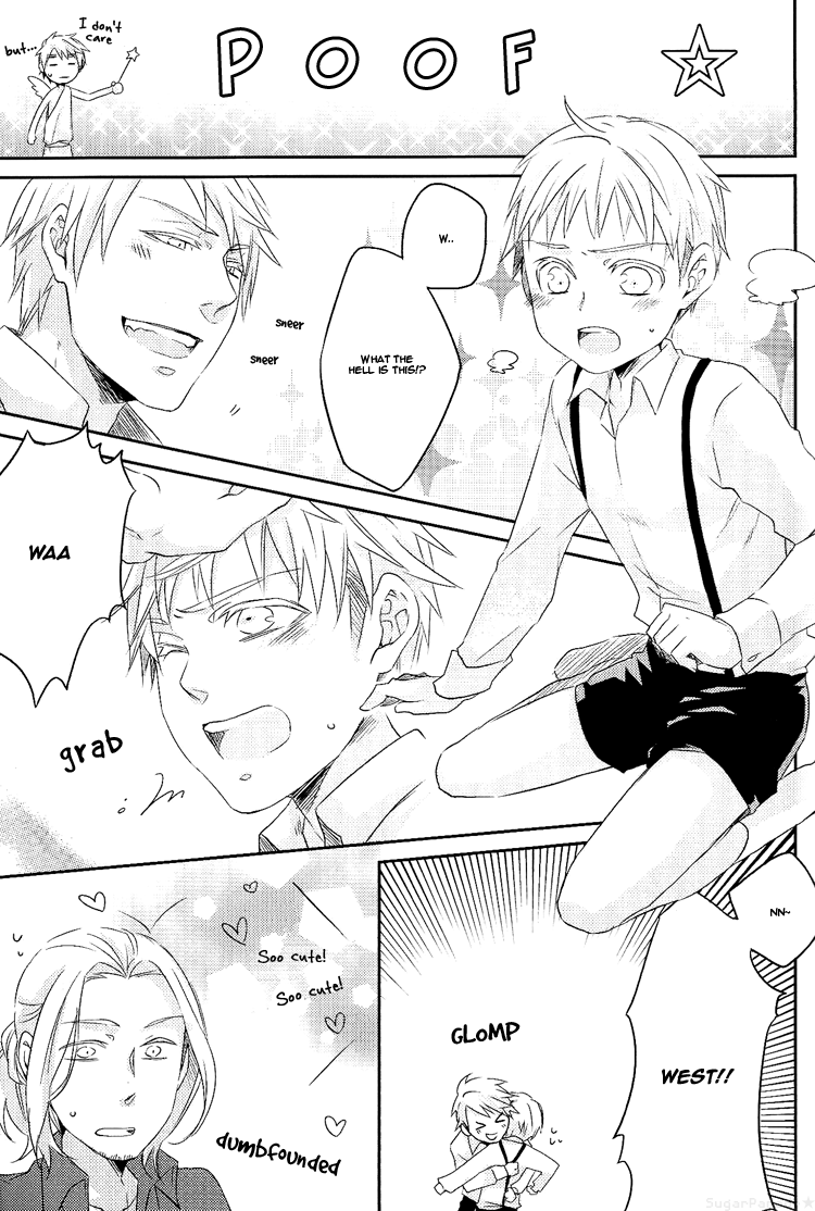 [キャラメリーゼ! (弓弦)] どっちがすきなの? (Axis Powers ヘタリア) [英訳]