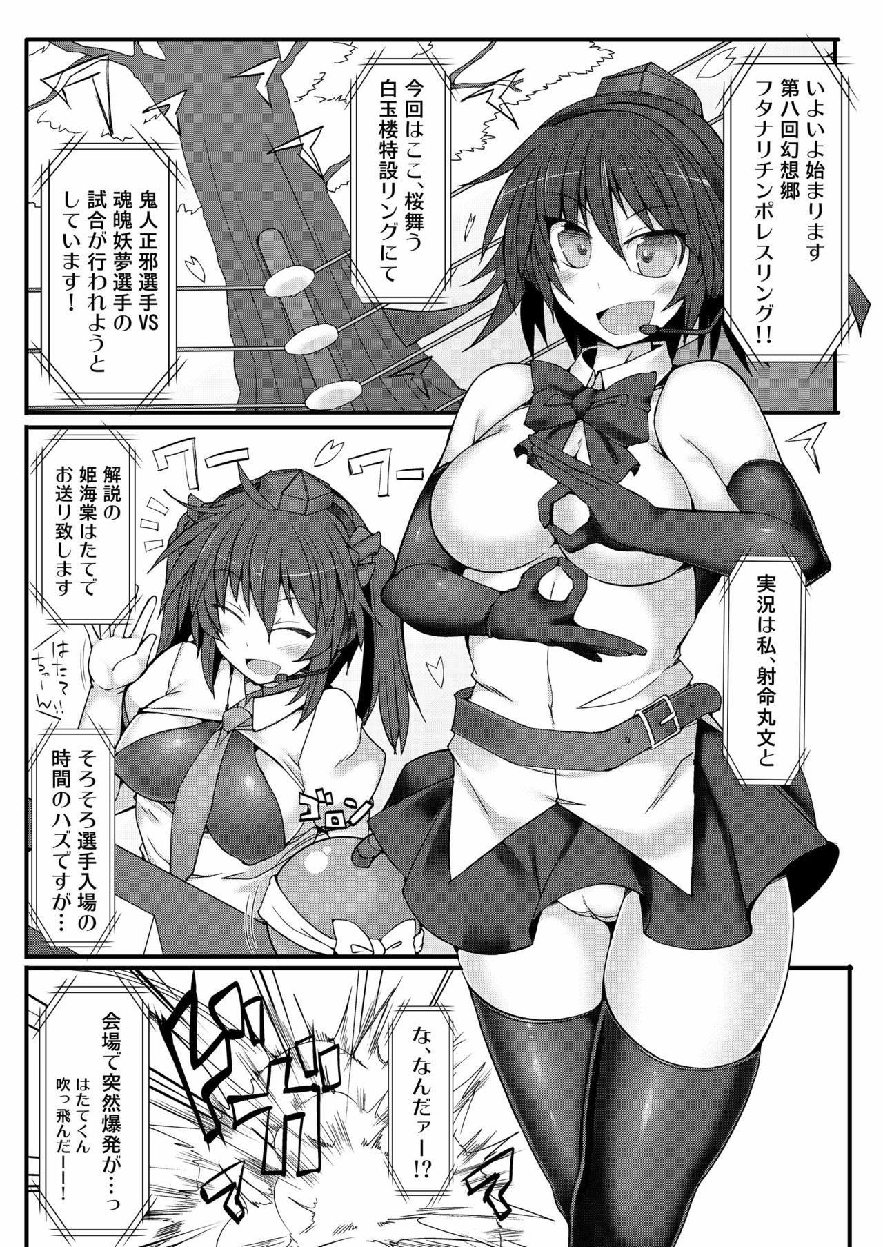 (例大祭13) [Stapspats (翡翠石)] 幻想郷フタナリチンポレスリング8 妖夢VS正邪 (東方Project)