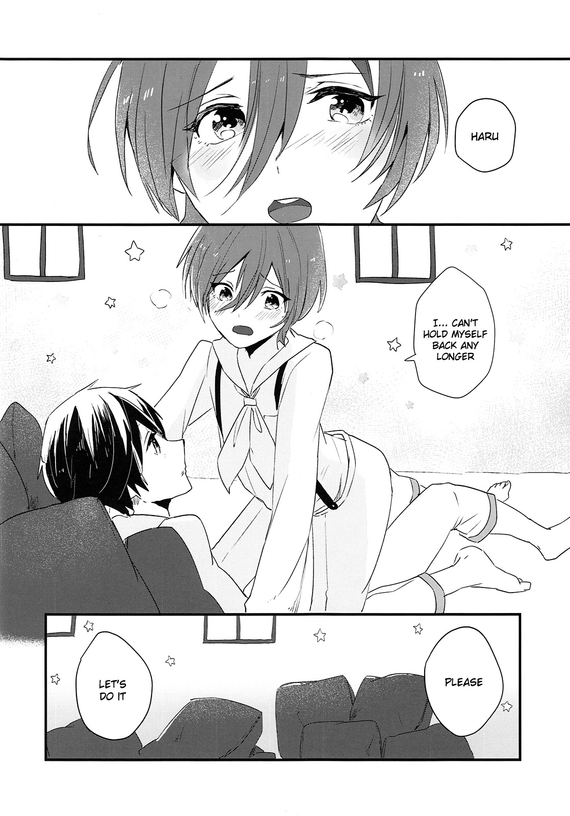 (CC大阪104) [古今の風 (raipanda)] ろくじゅうきゅう (ハイ☆スビード! Free! Starting Days) [英訳]