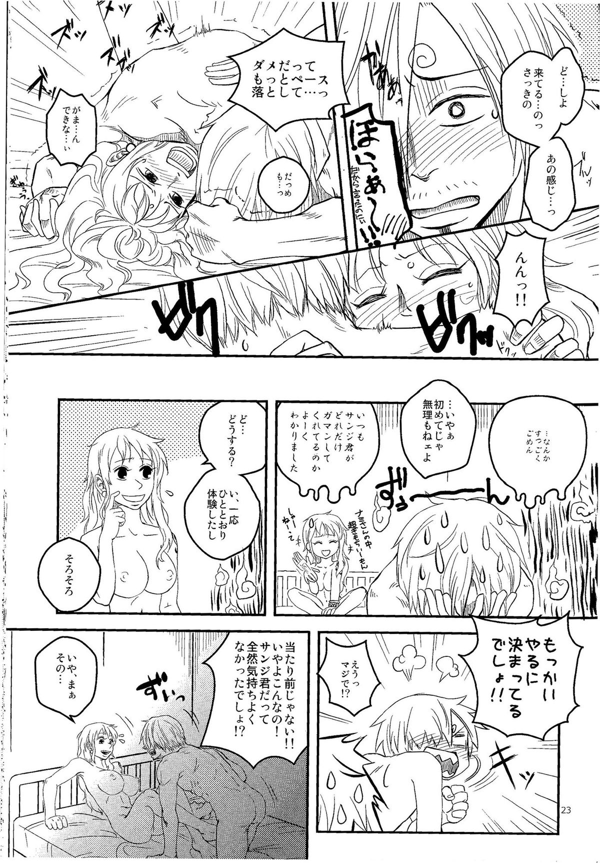 (C84) [満月と蜜柑 (相澤萌)] 彼と彼女の保健体育 (ワンピース)
