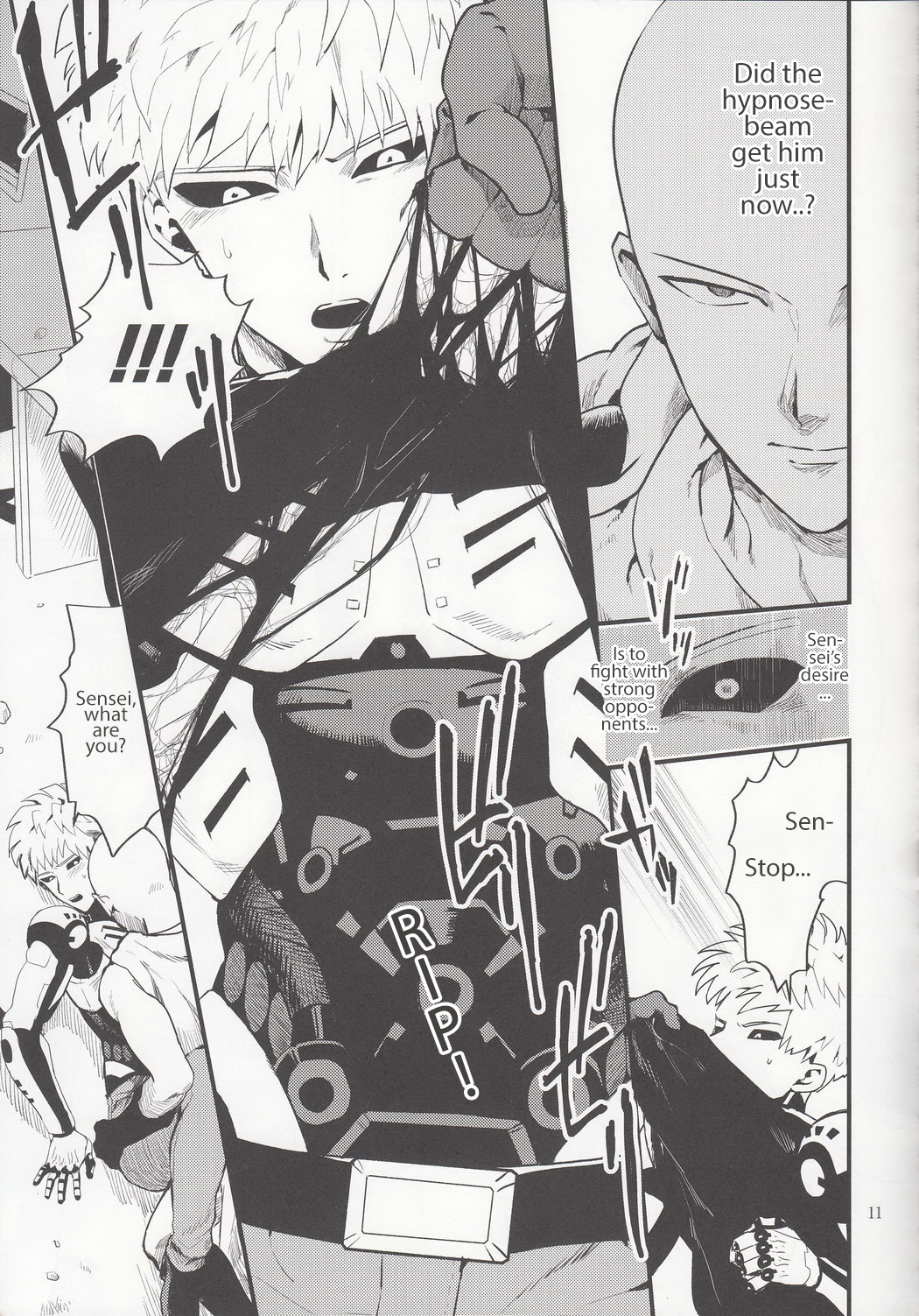 (秒殺ノックアウト3) [SG (連れ、エニグマ、白緑)] ぜんぶ怪人のせいだ…!! (ワンパンマン) [英訳]