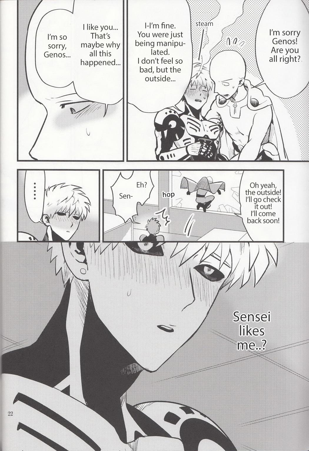 (秒殺ノックアウト3) [SG (連れ、エニグマ、白緑)] ぜんぶ怪人のせいだ…!! (ワンパンマン) [英訳]