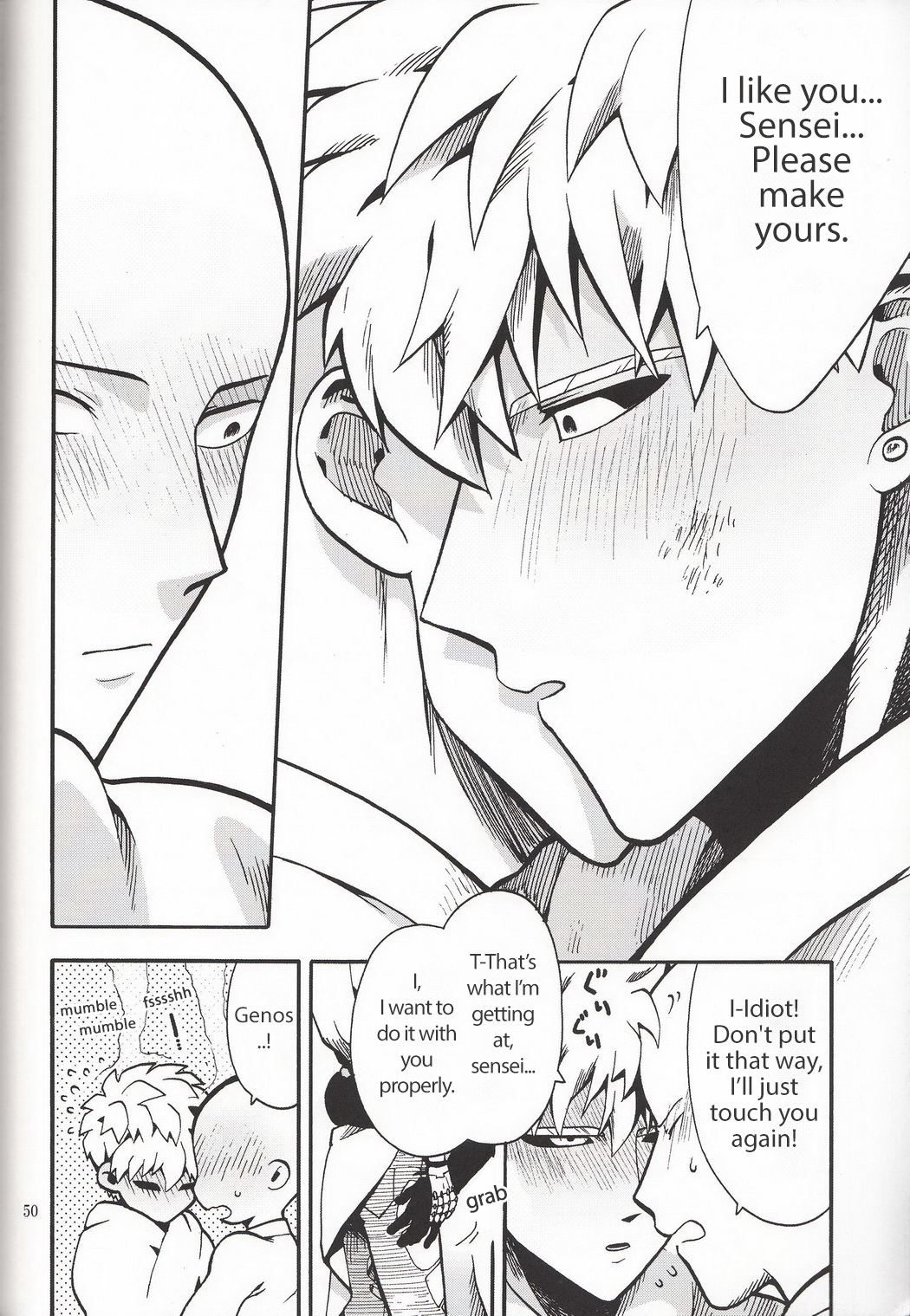 (秒殺ノックアウト3) [SG (連れ、エニグマ、白緑)] ぜんぶ怪人のせいだ…!! (ワンパンマン) [英訳]