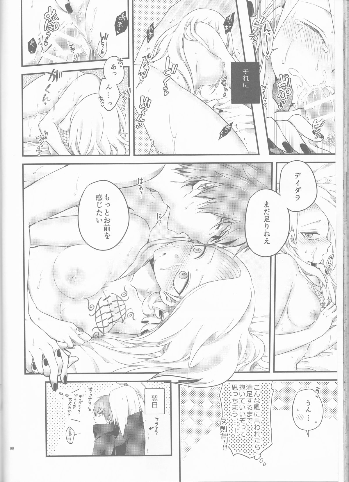 (全忍集結2) [一晩仔猫 (七夏ねむ)] サソデイ♀再録本 (NARUTO -ナルト-)