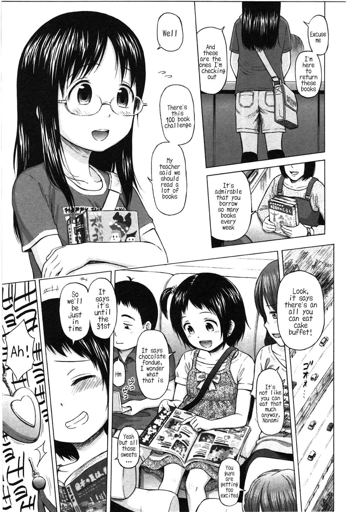 [クジラックス] ろりともだち 番外編 - 夏休みの少女達 (ろりとぼくらの。) [英訳]