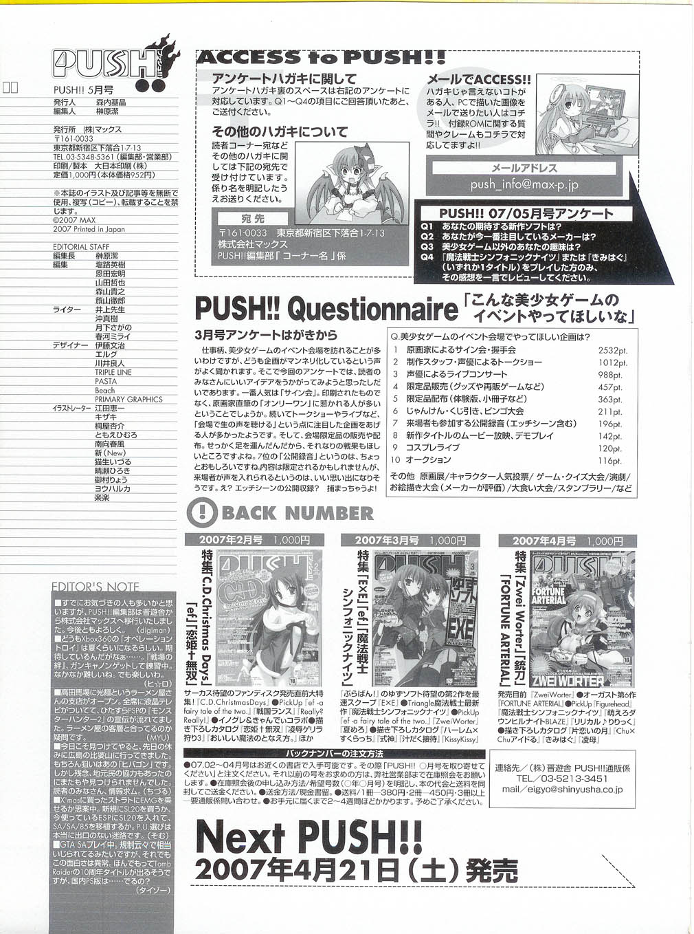 プッシュ!! 2007年5月号