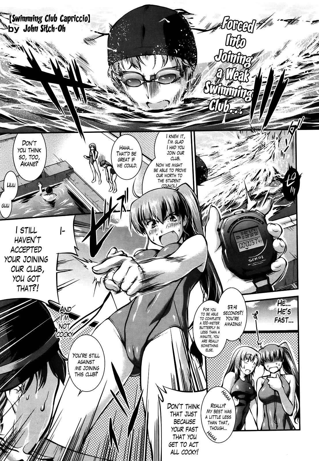 [ジョン湿地王] 水泳部カプリッチオ 第1-7話 [英訳]