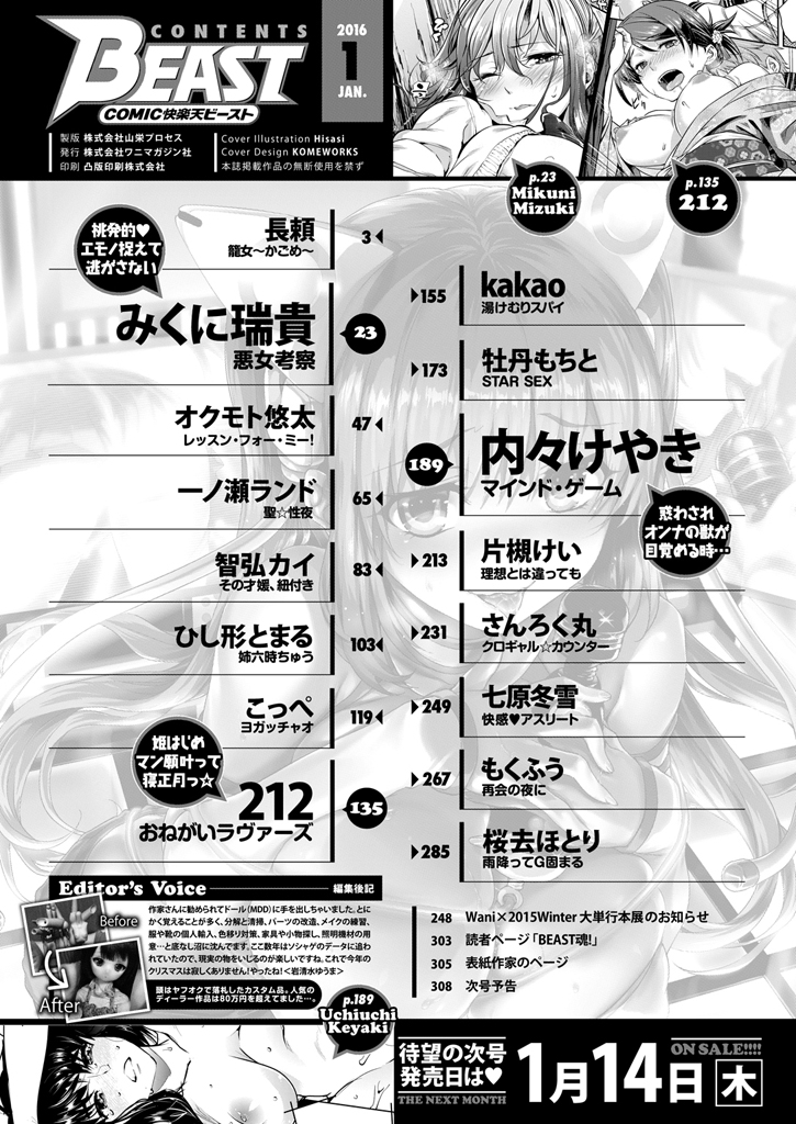 COMIC 快楽天ビースト 2016年1月号 [DL版]